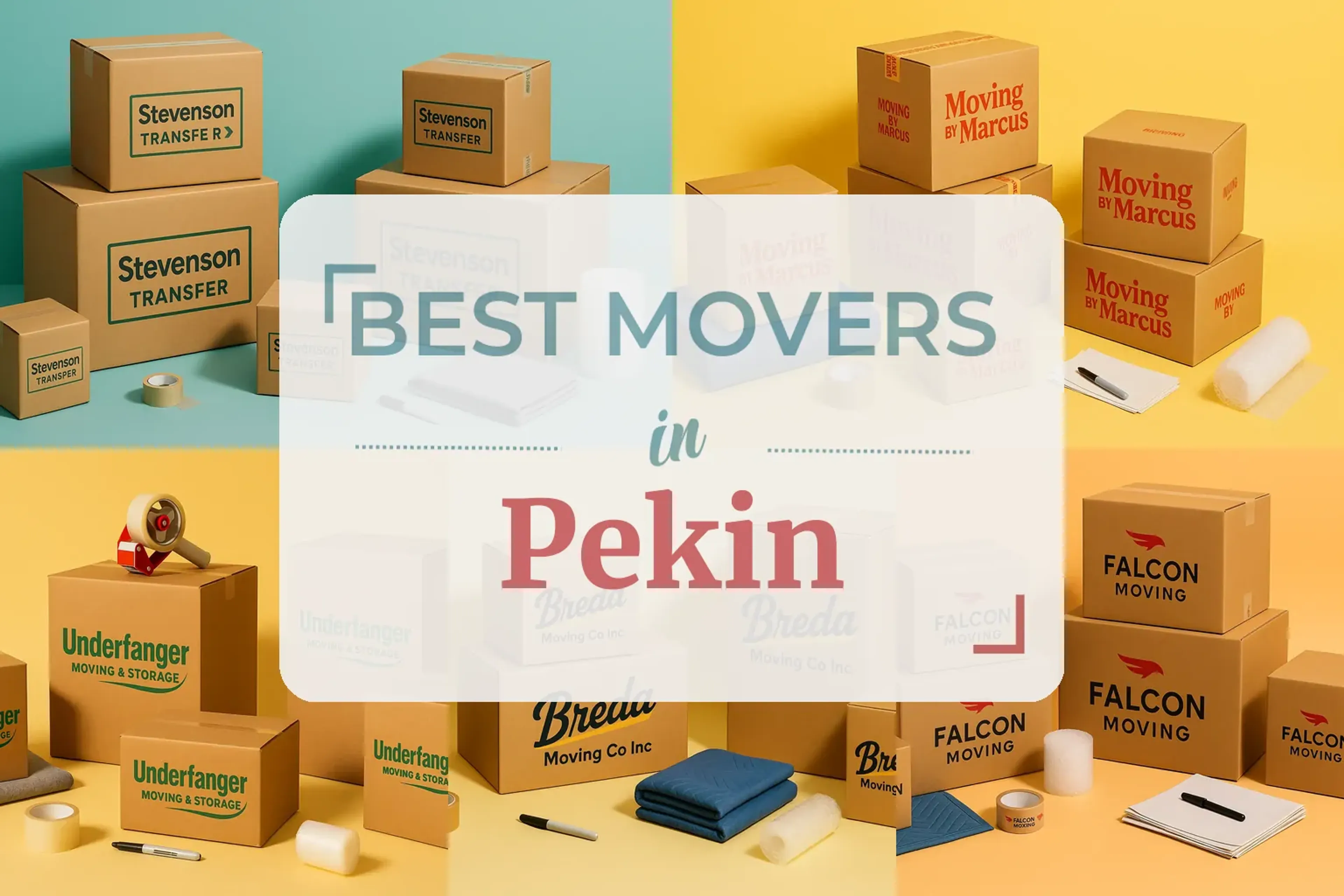 Side-by-side comparison of Pekin moving companies