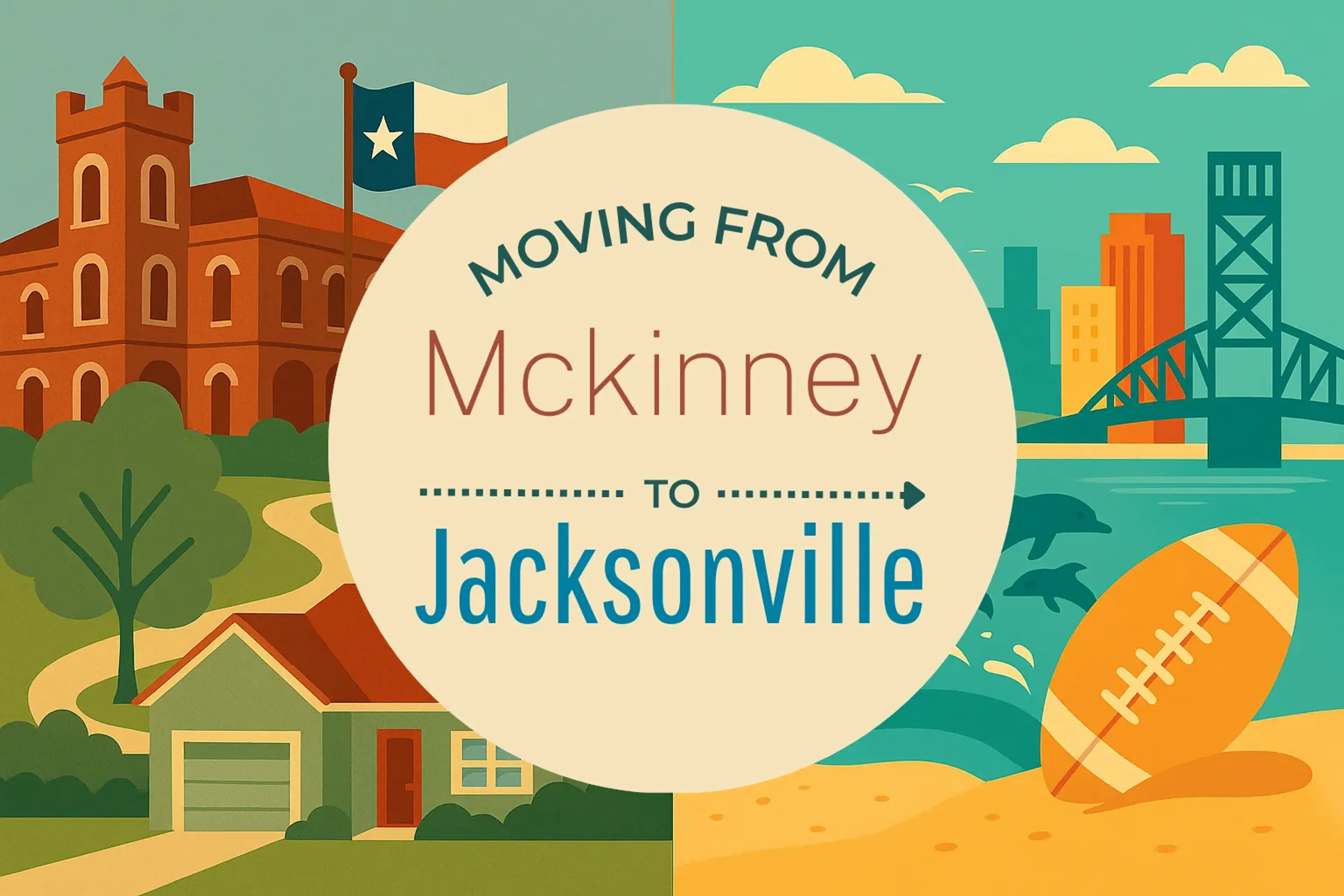 Side-by-side comparison of Mckinney to Jacksonville moving companies