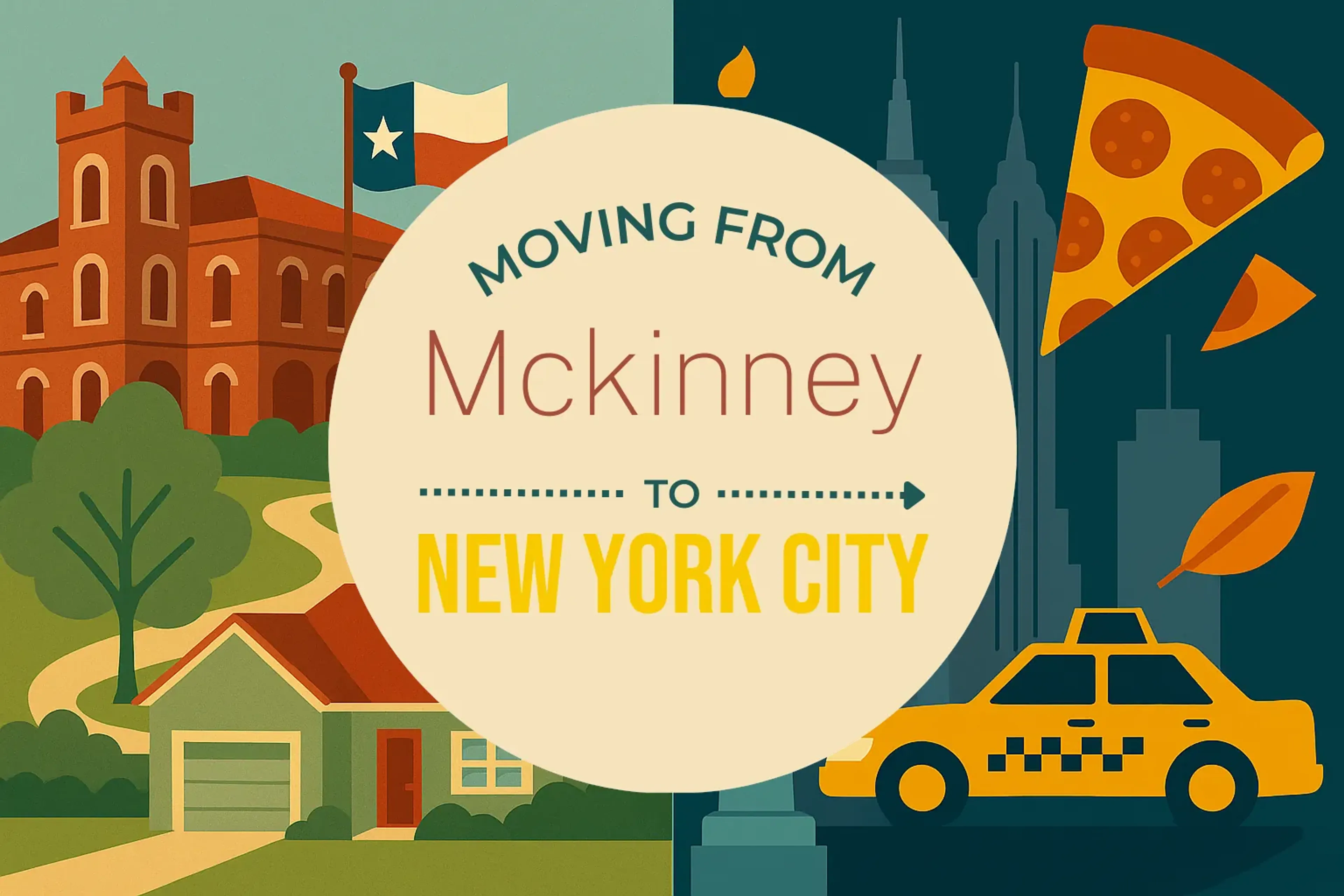 Side-by-side comparison of Mckinney to New York City moving companies