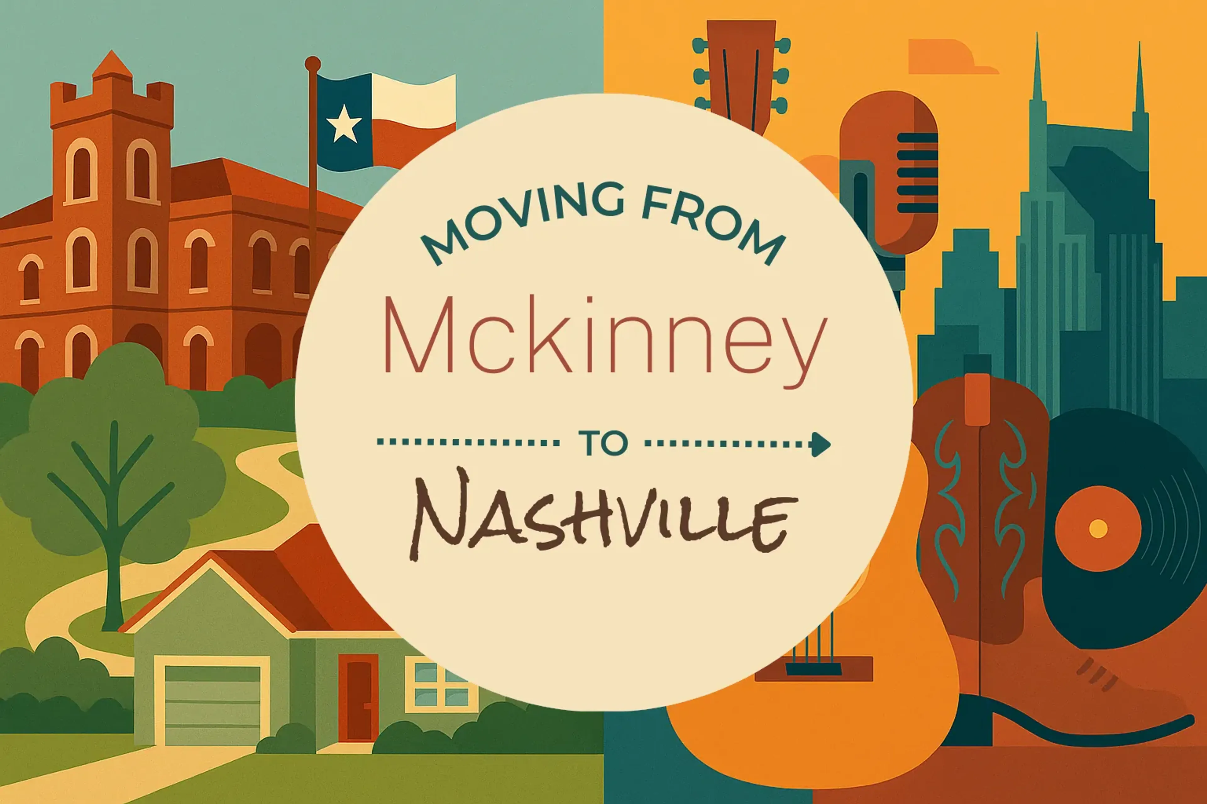 Side-by-side comparison of Mckinney to Nashville moving companies