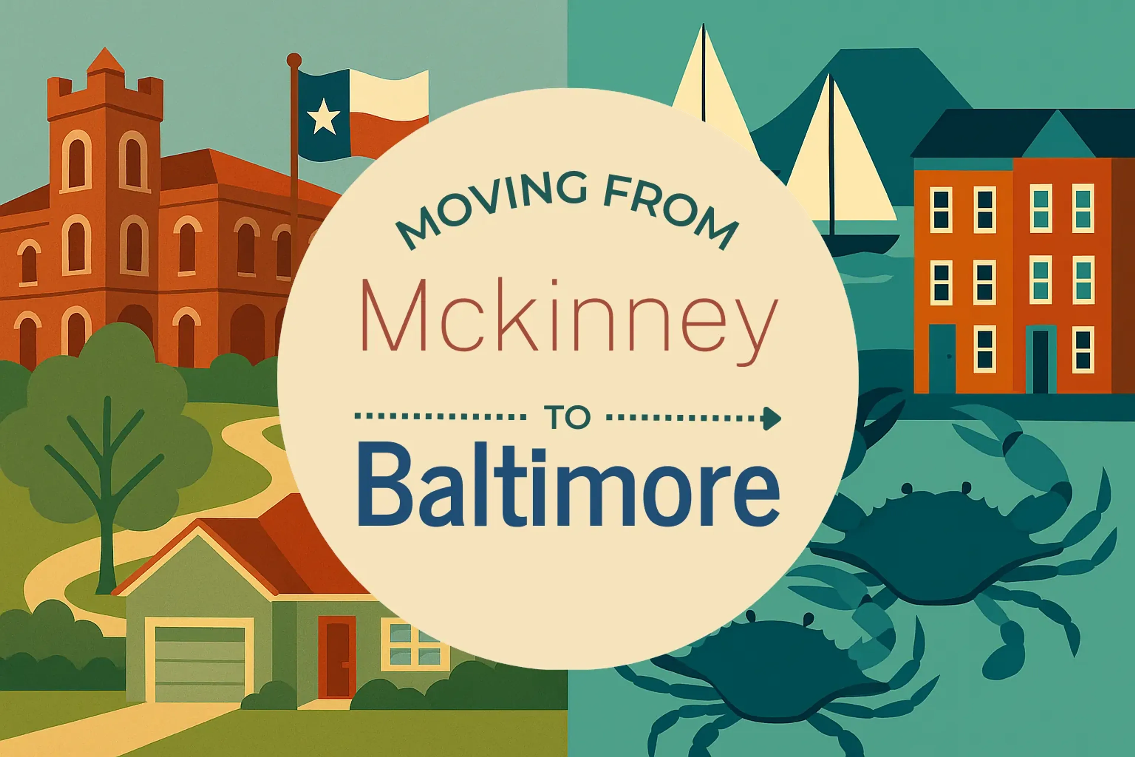 Side-by-side comparison of Mckinney to Baltimore moving companies