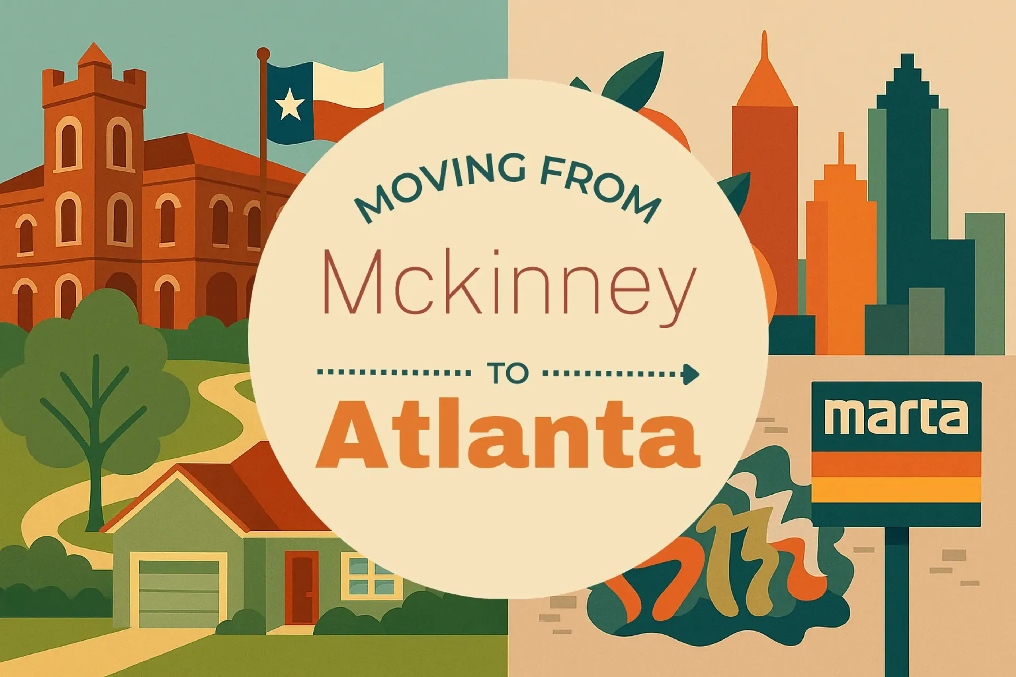Side-by-side comparison of Mckinney to Atlanta moving companies