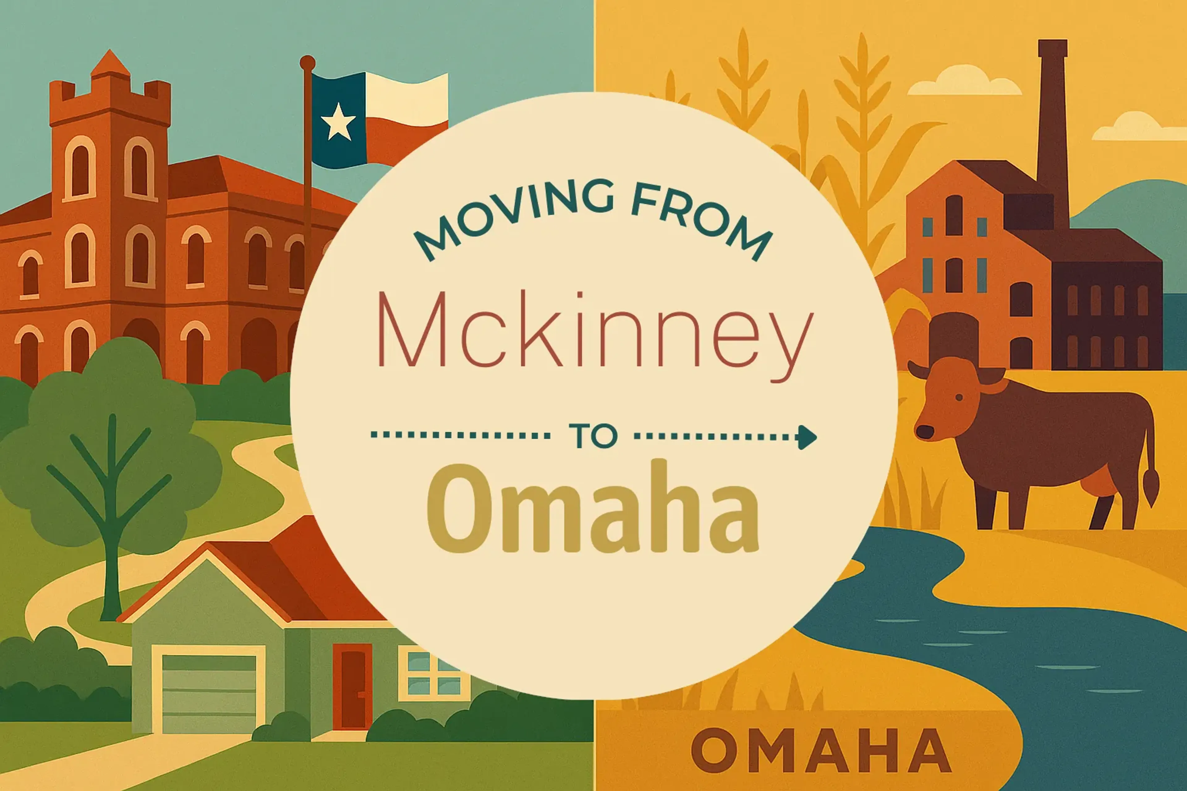 Side-by-side comparison of Mckinney to Omaha moving companies