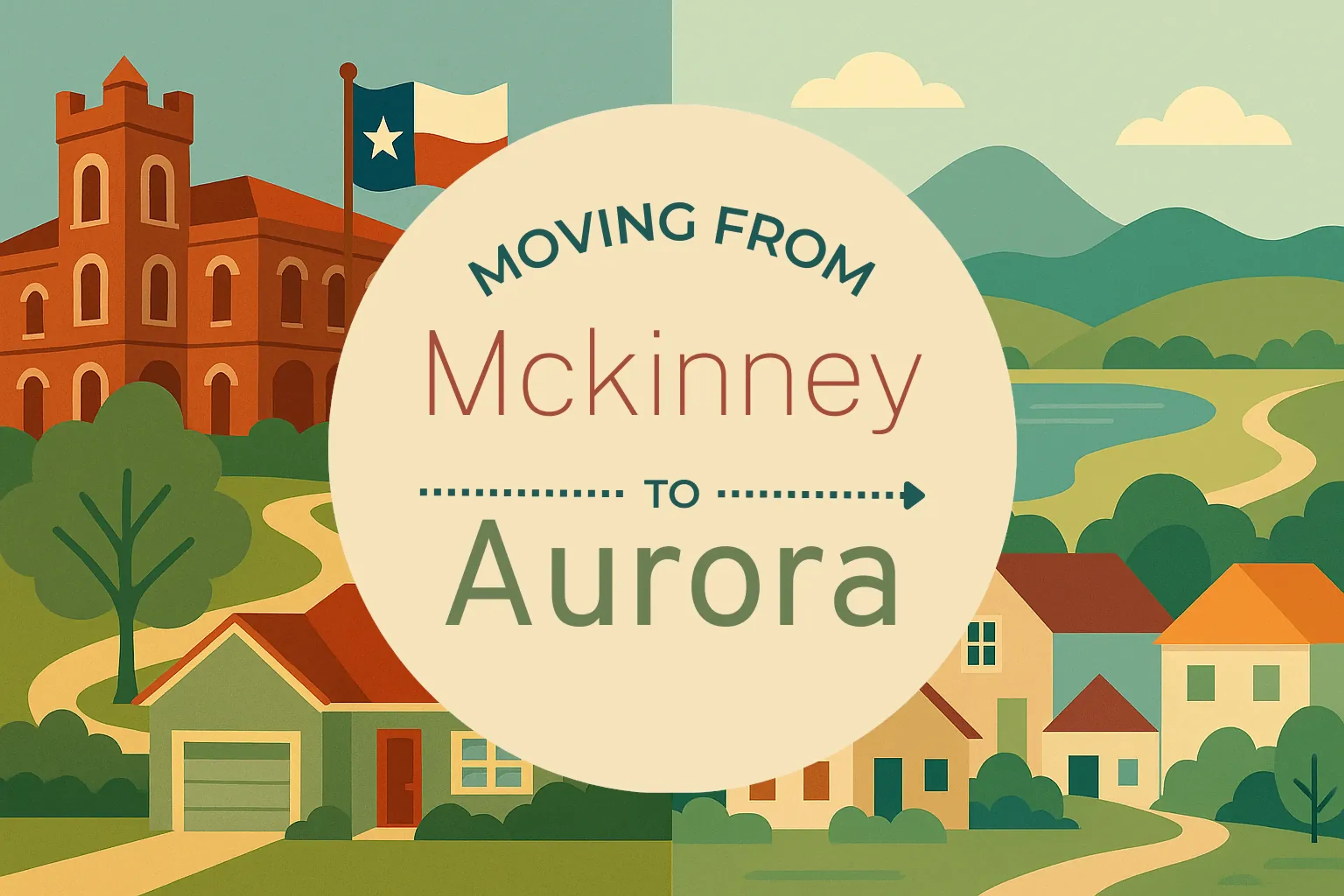 Side-by-side comparison of Mckinney to Aurora moving companies