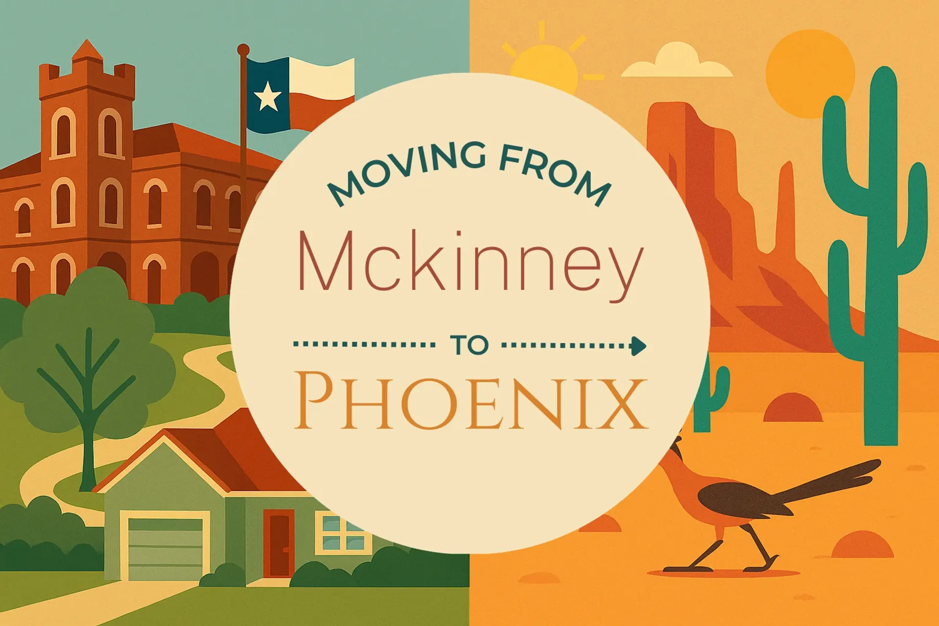 Side-by-side comparison of Mckinney to Phoenix moving companies