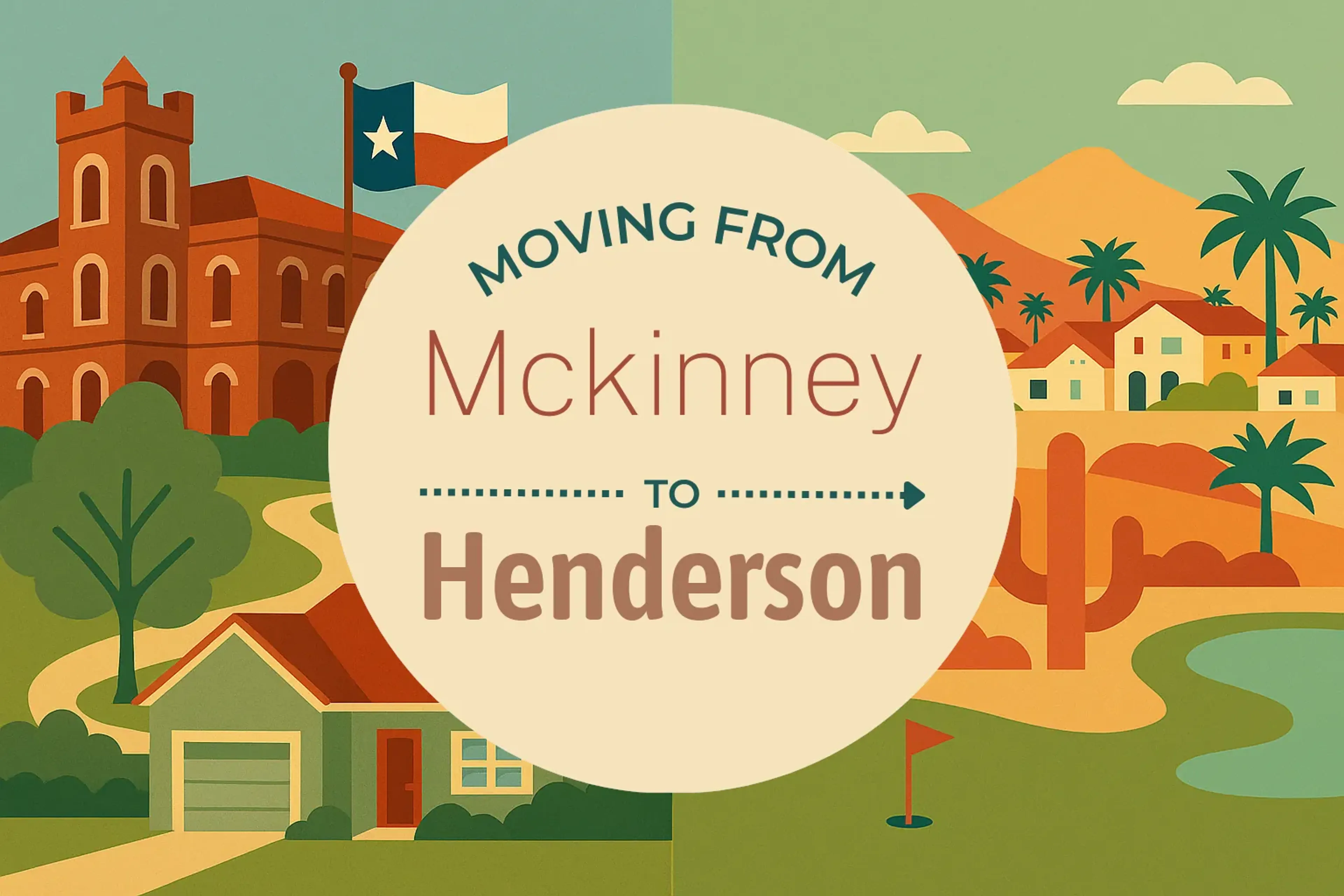 Side-by-side comparison of Mckinney to Henderson moving companies