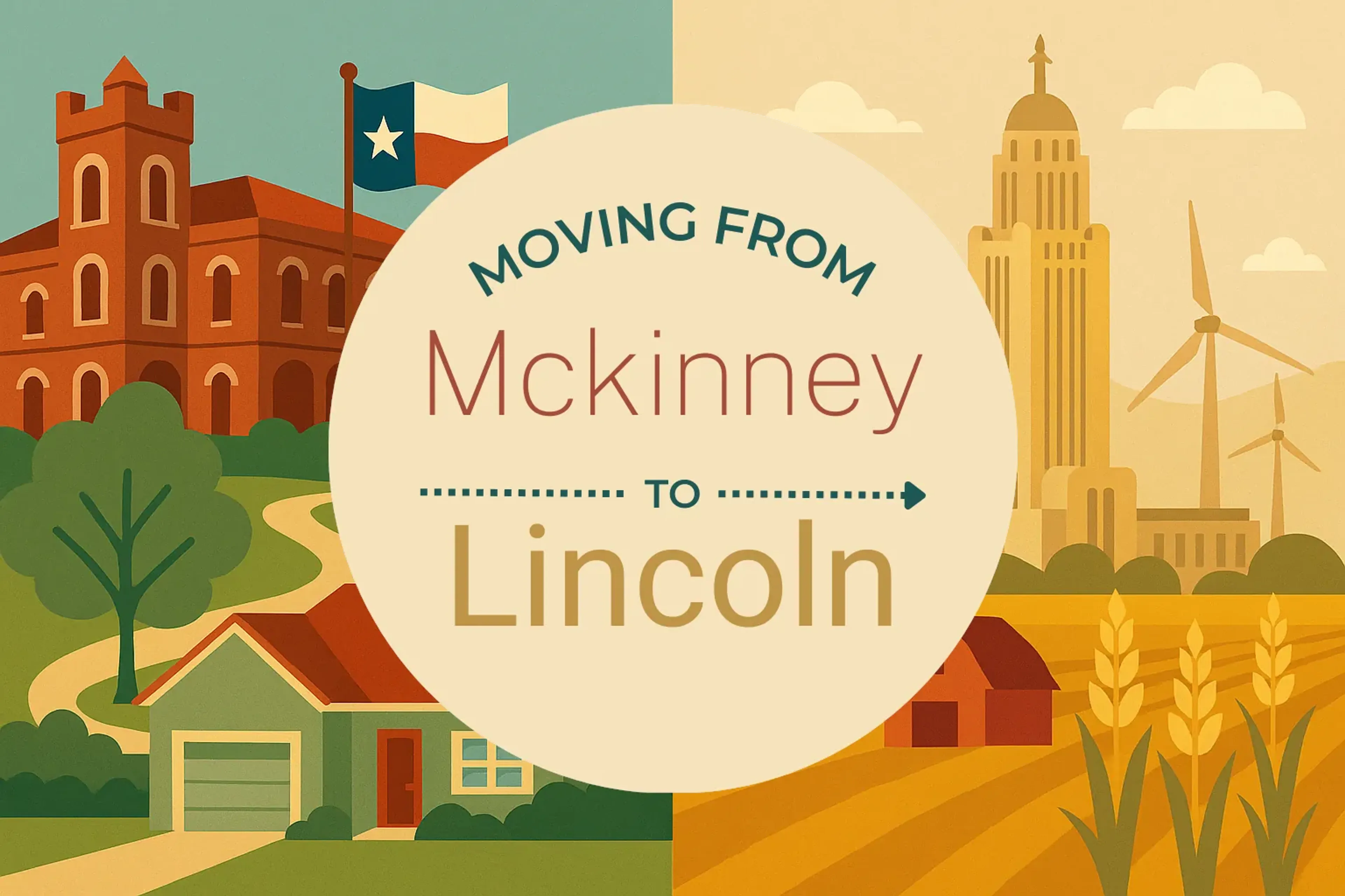 Side-by-side comparison of Mckinney to Lincoln moving companies