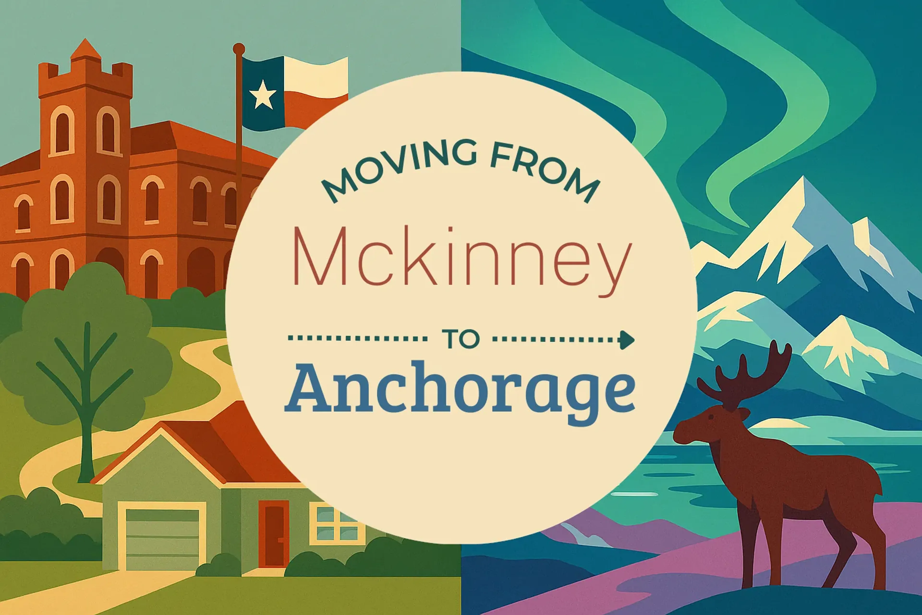 Side-by-side comparison of Mckinney to Anchorage moving companies