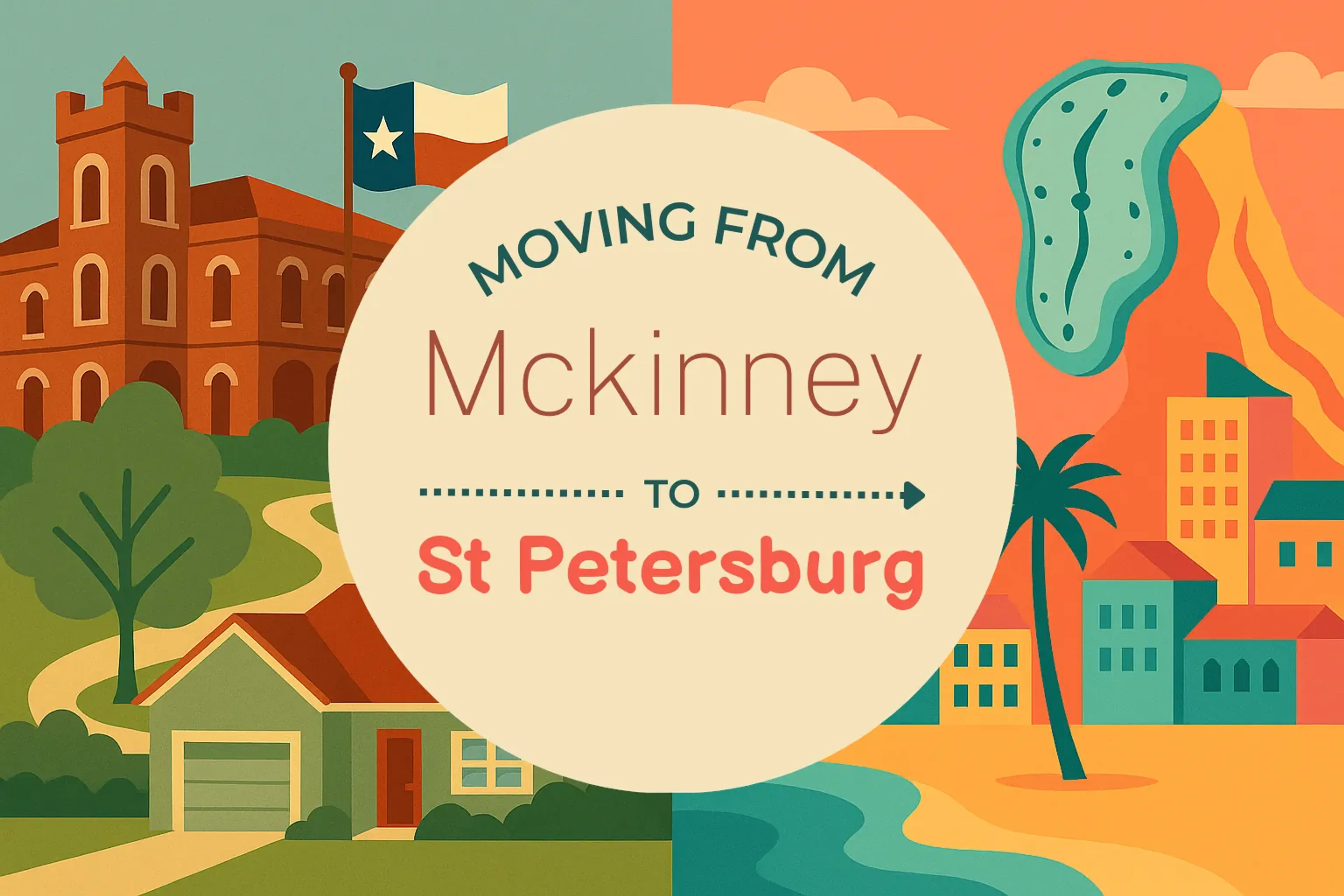 Side-by-side comparison of Mckinney to St. Petersburg moving companies