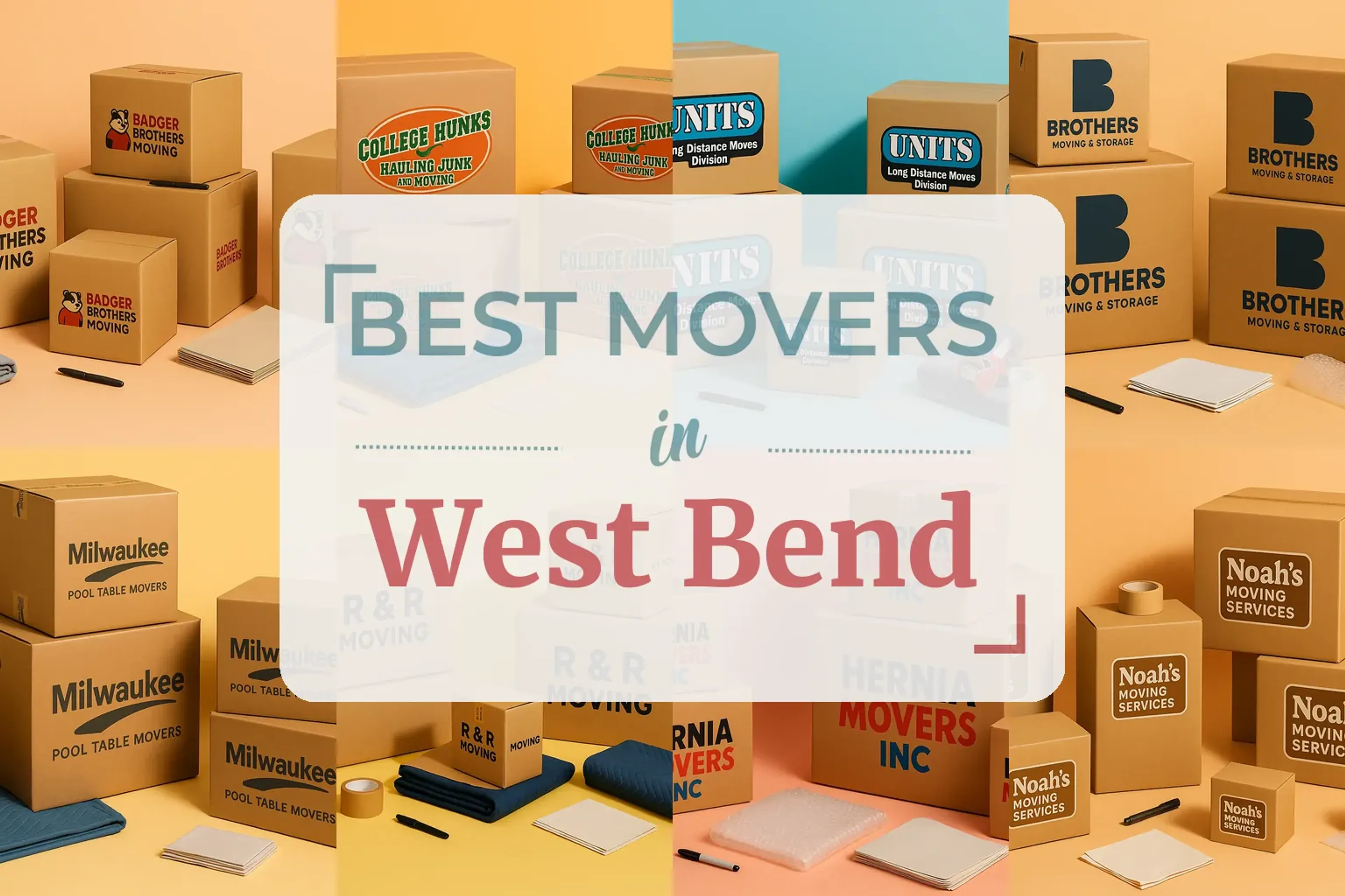 Side-by-side comparison of West Bend moving companies