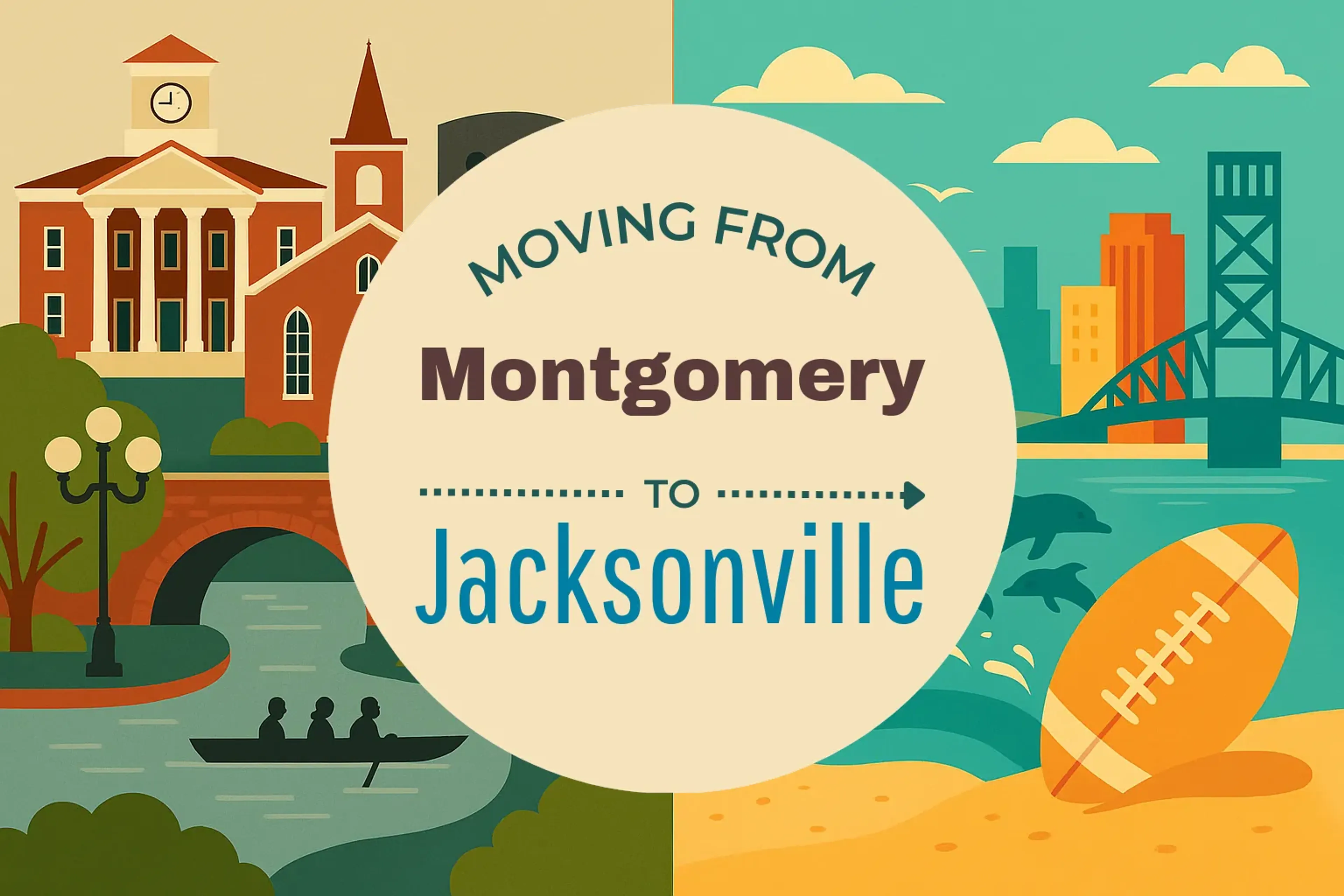 Side-by-side comparison of Montgomery to Jacksonville moving companies