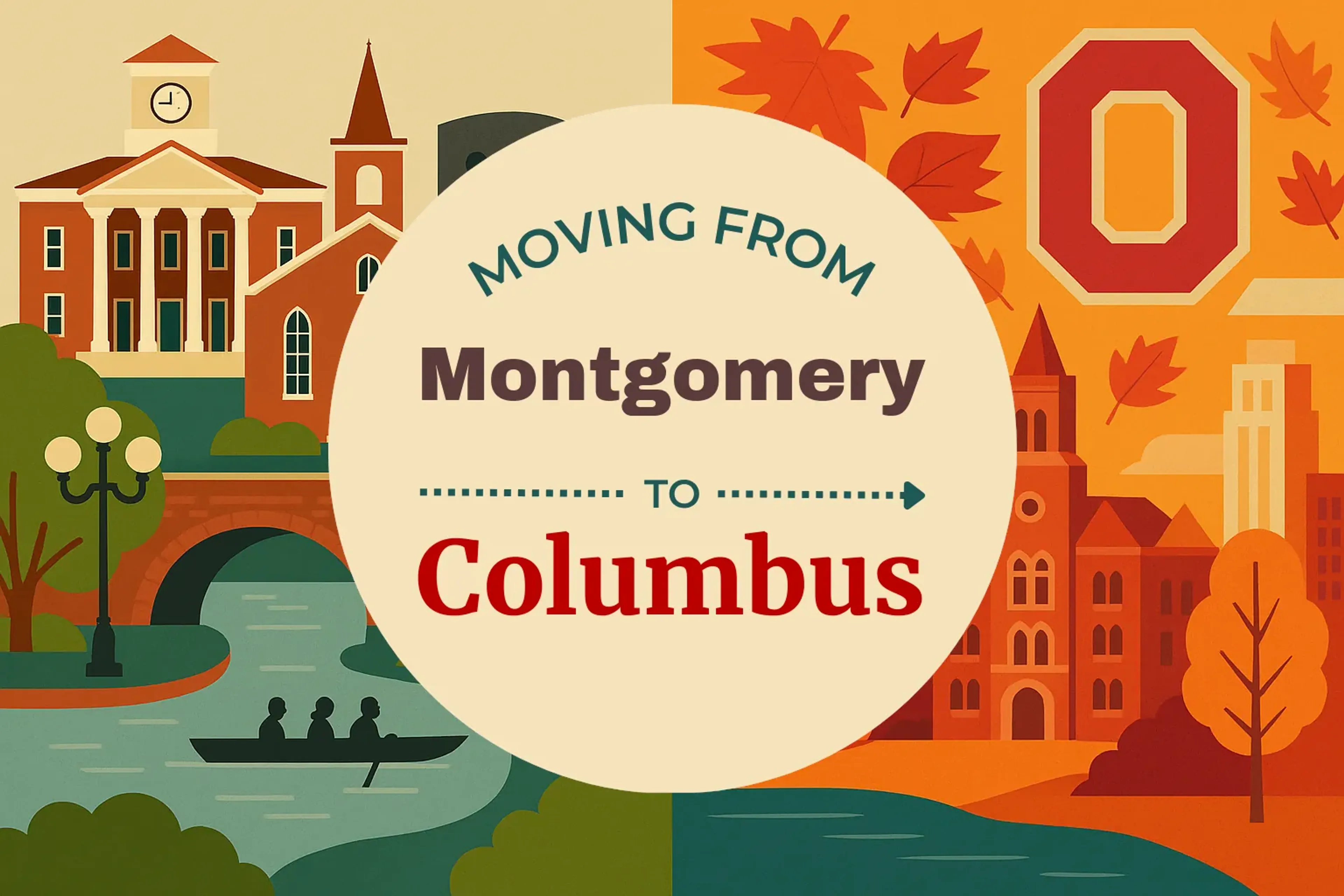 Side-by-side comparison of Montgomery to Columbus moving companies