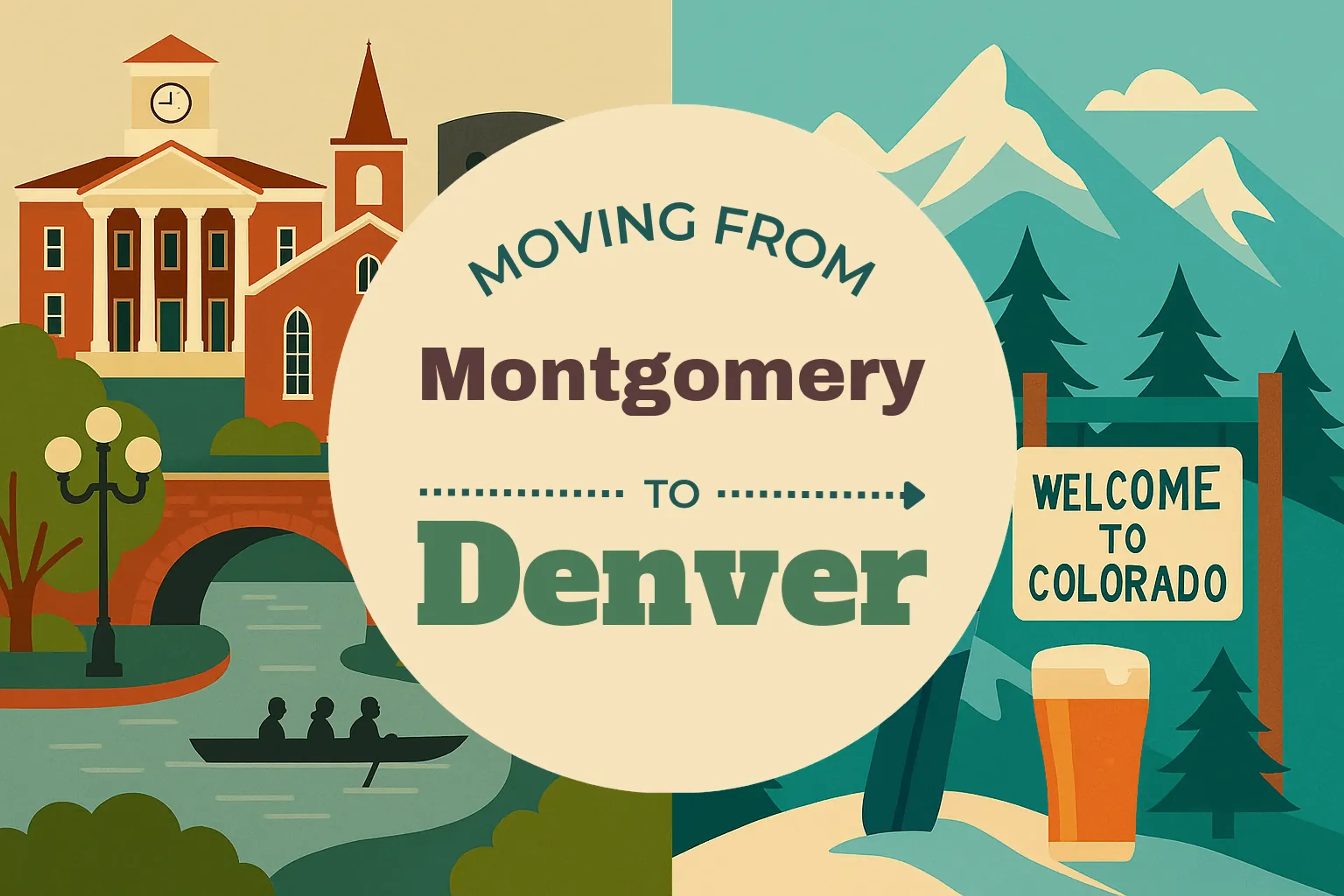 Side-by-side comparison of Montgomery to Denver moving companies