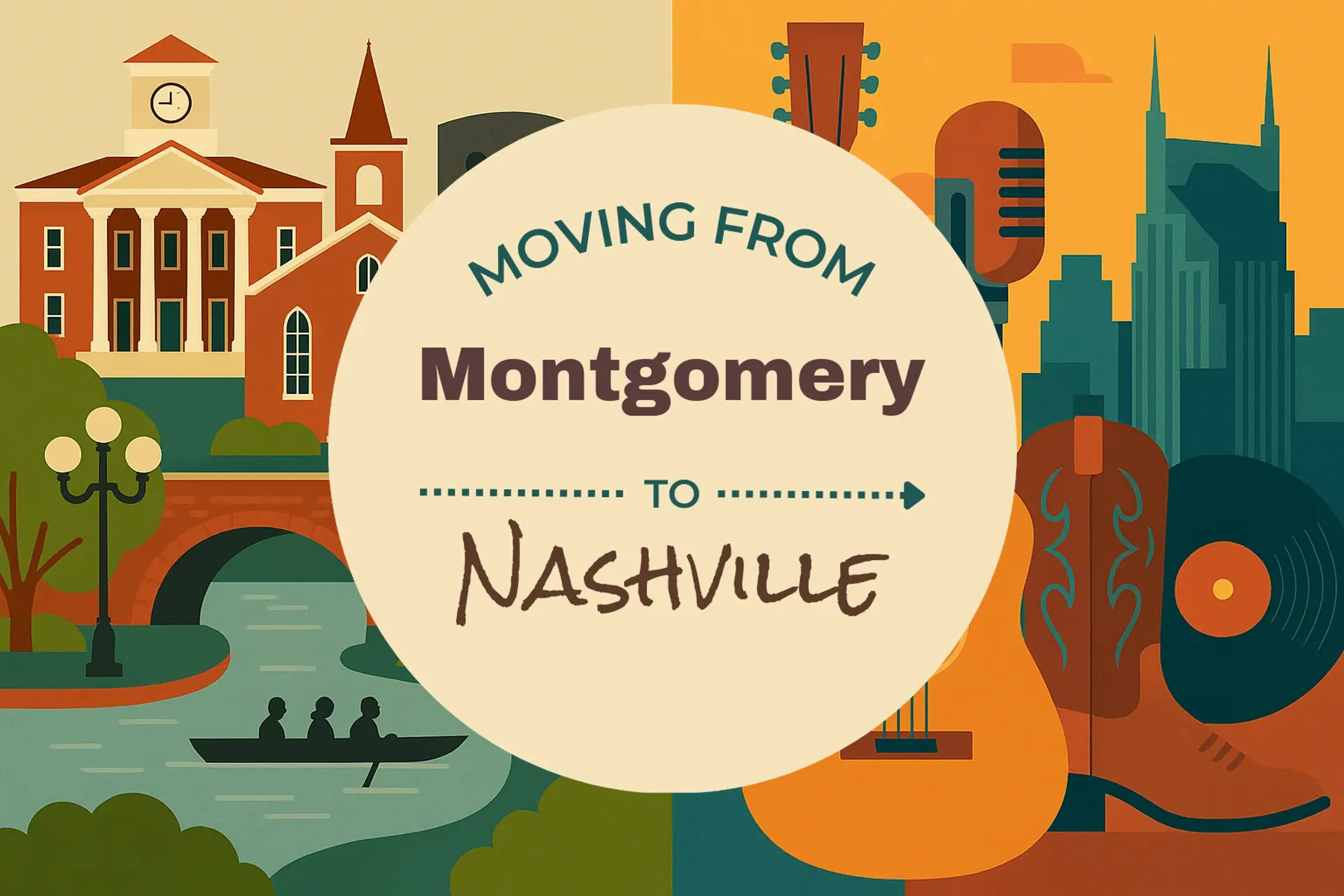 Side-by-side comparison of Montgomery to Nashville moving companies