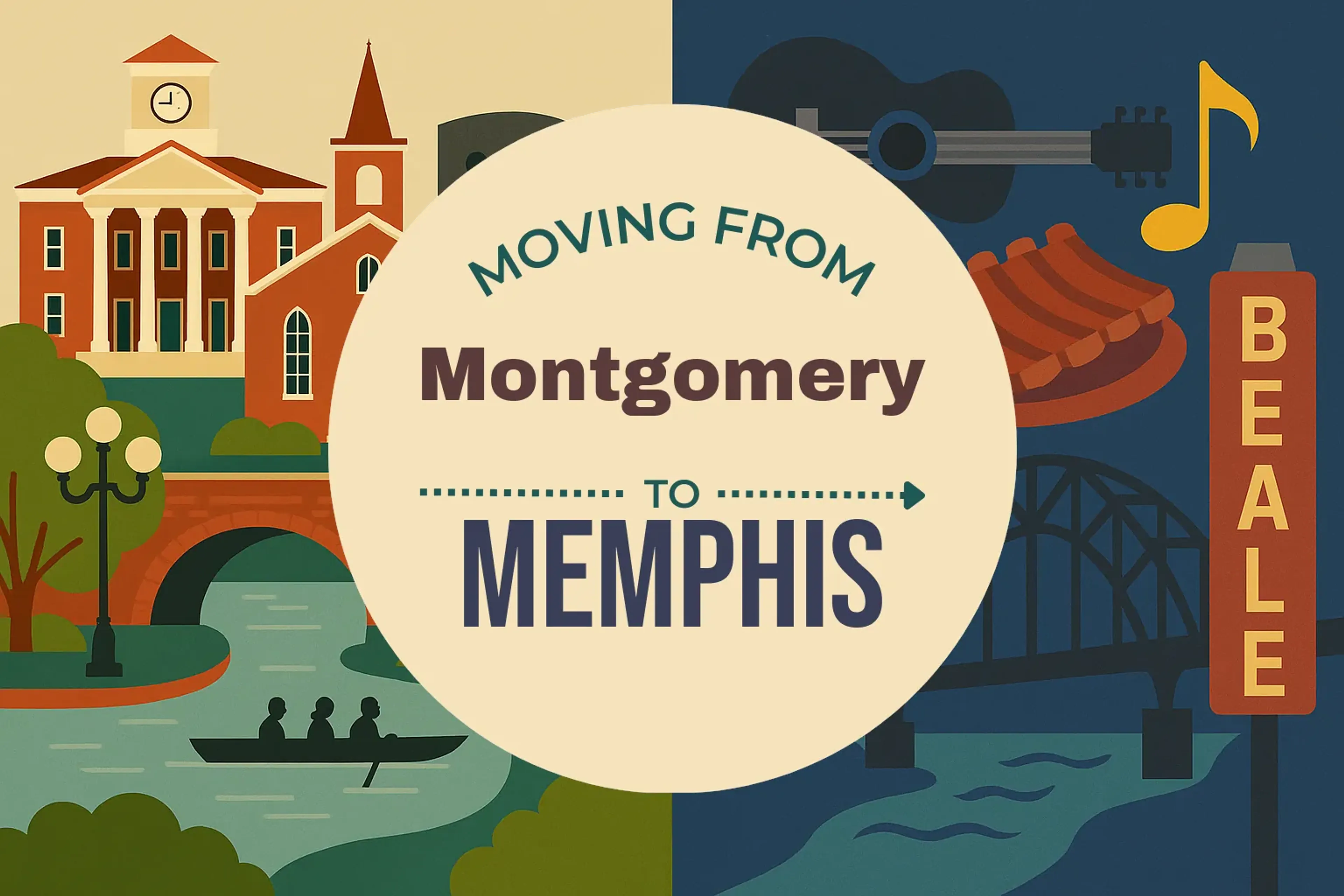 Side-by-side comparison of Montgomery to Memphis moving companies