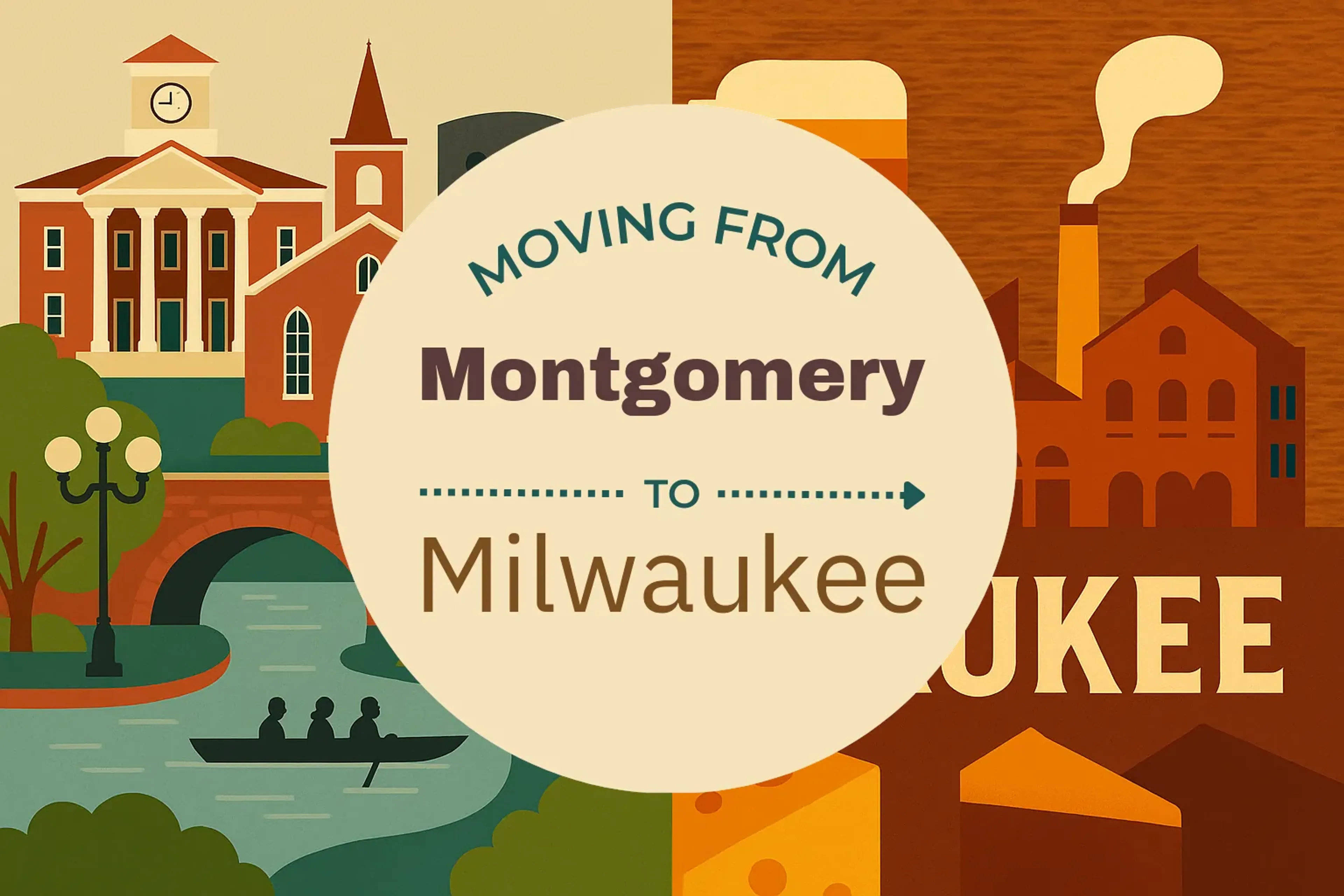 Side-by-side comparison of Montgomery to Milwaukee moving companies