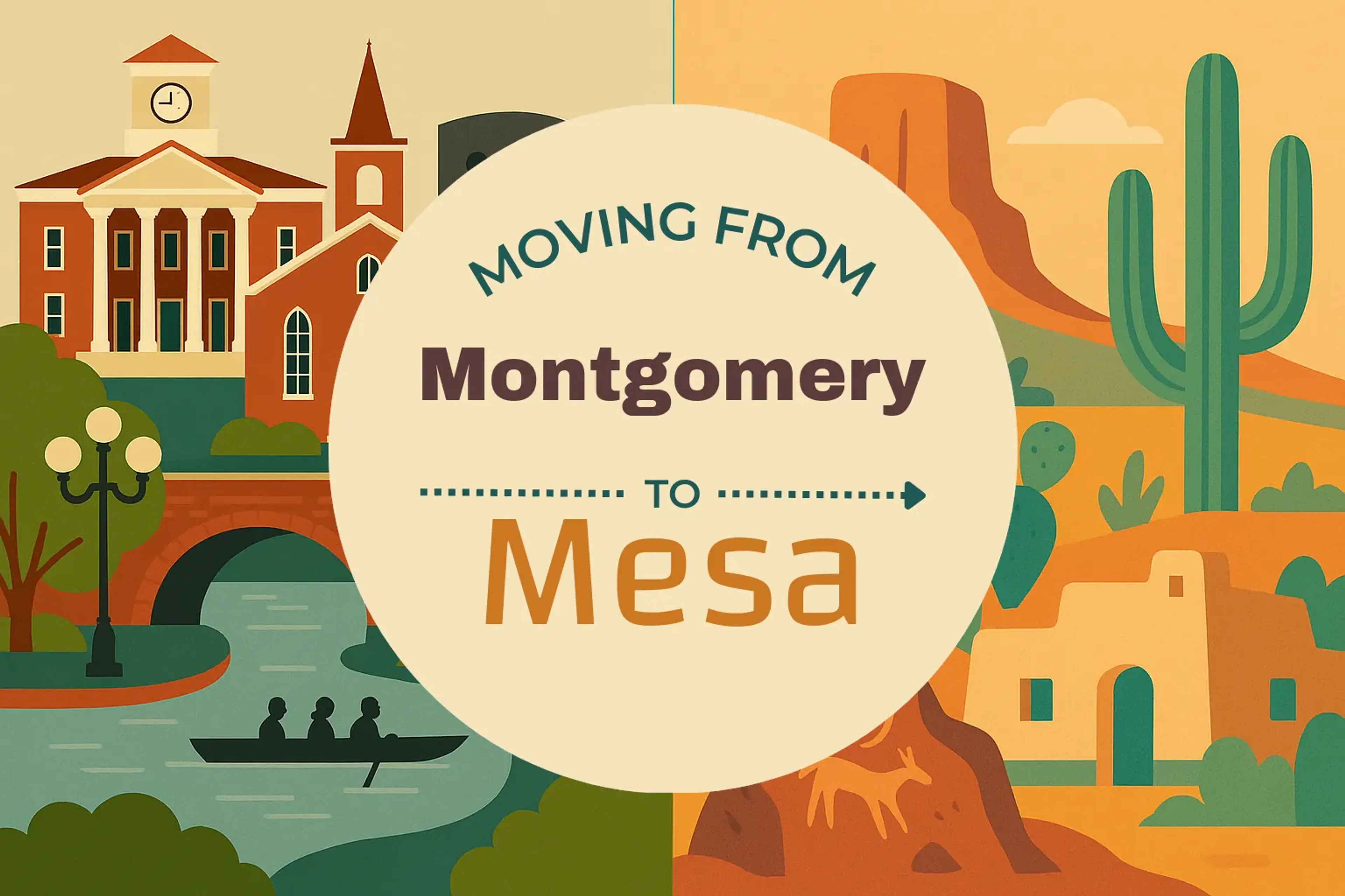 Side-by-side comparison of Montgomery to Mesa moving companies