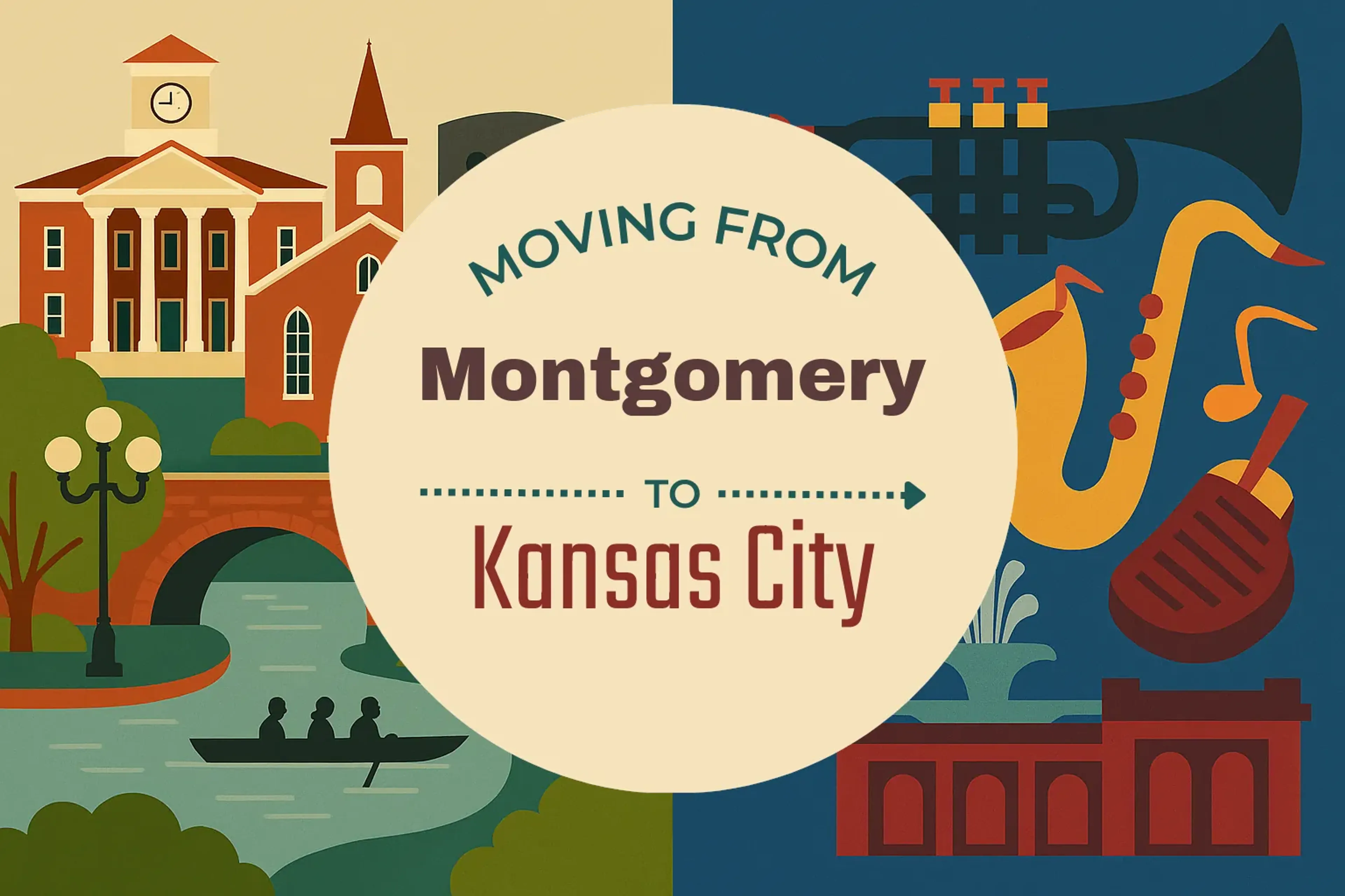 Side-by-side comparison of Montgomery to Kansas City moving companies