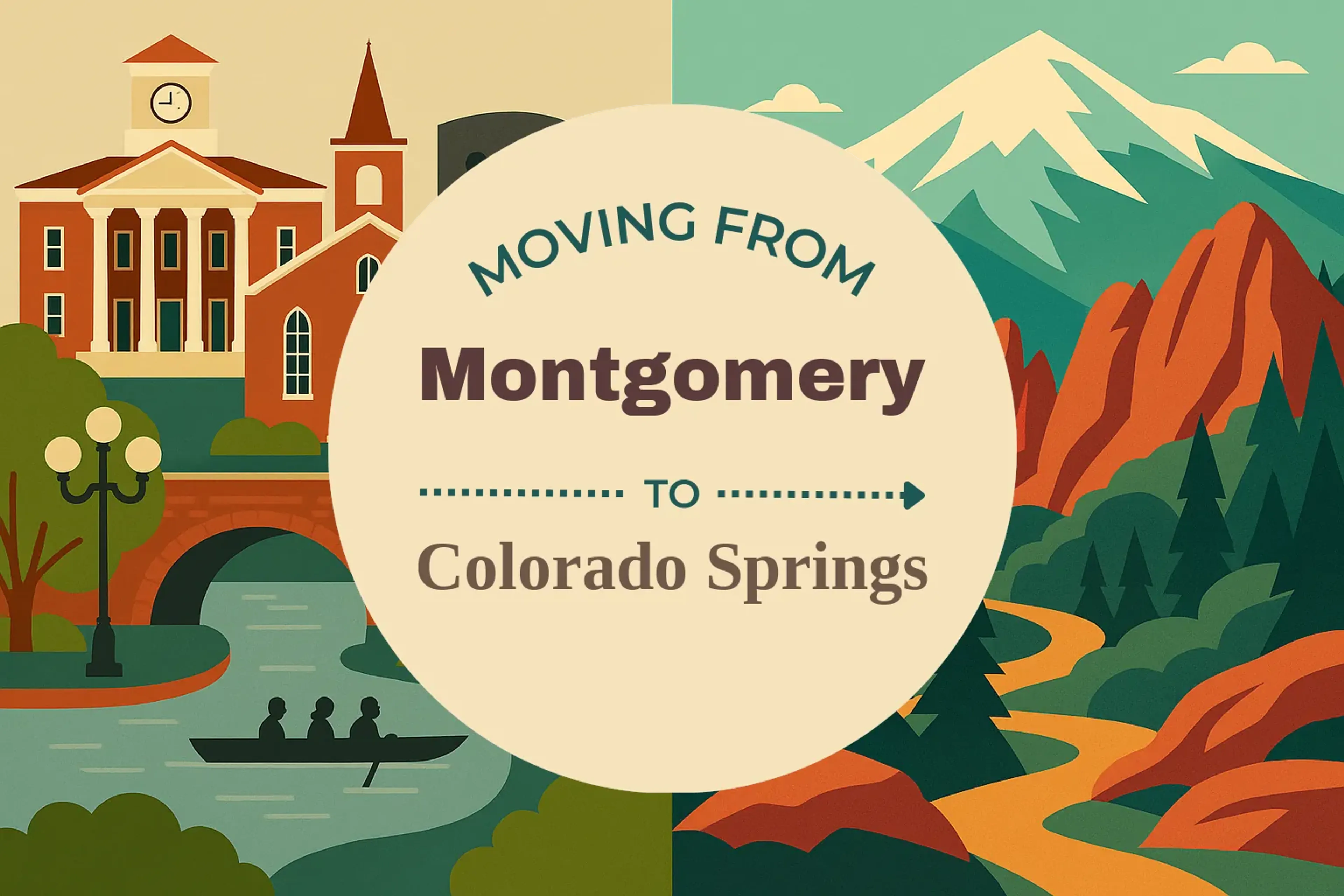 Side-by-side comparison of Montgomery to Colorado Springs moving companies