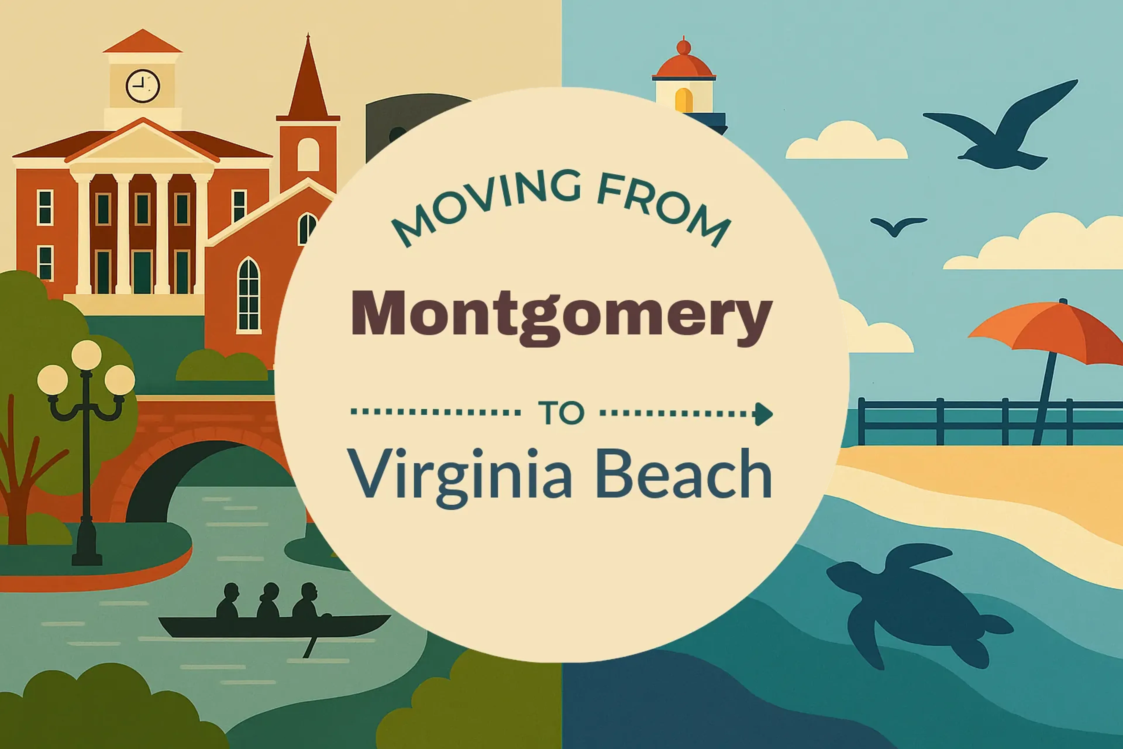 Side-by-side comparison of Montgomery to Virginia Beach moving companies