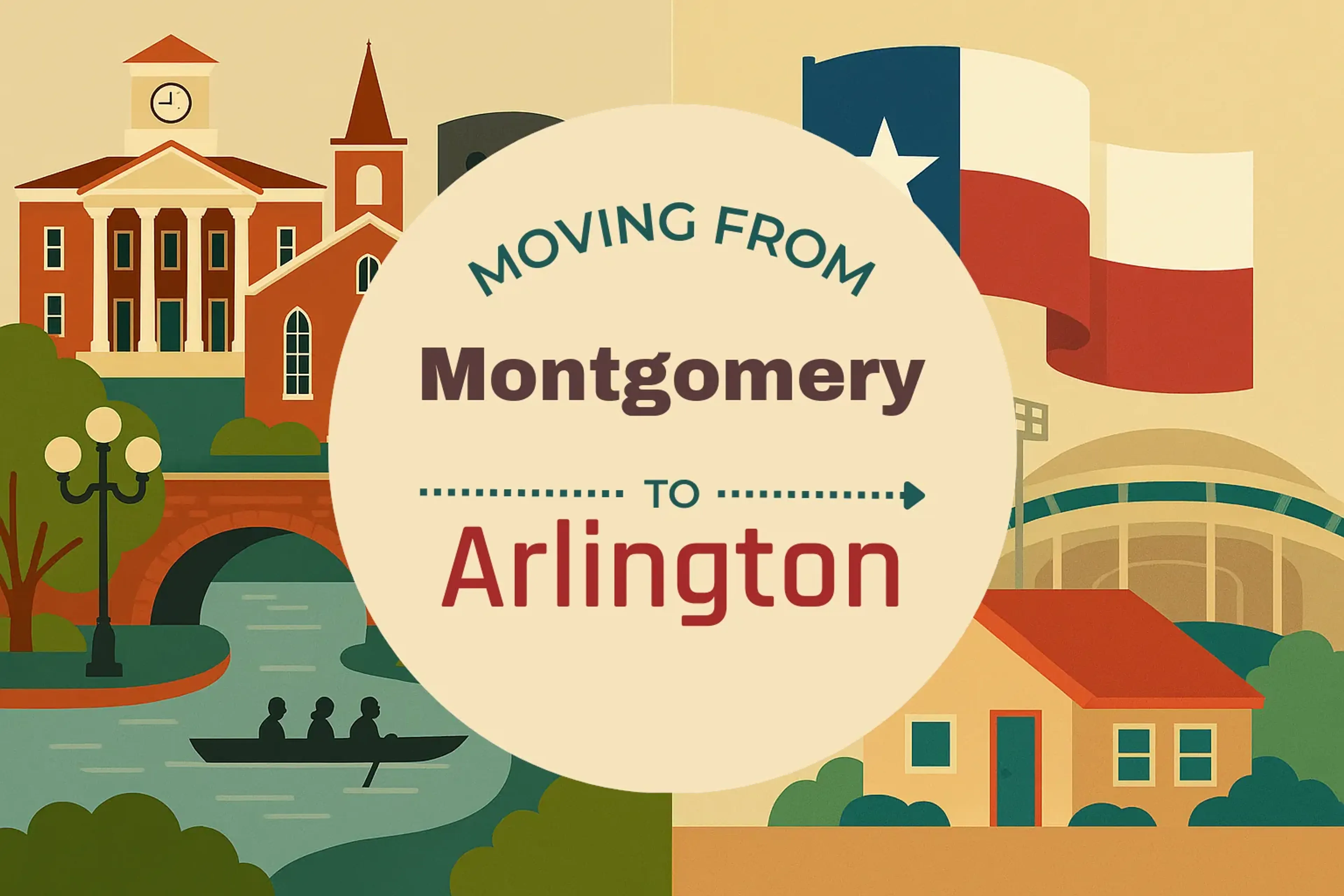 Side-by-side comparison of Montgomery to Arlington moving companies