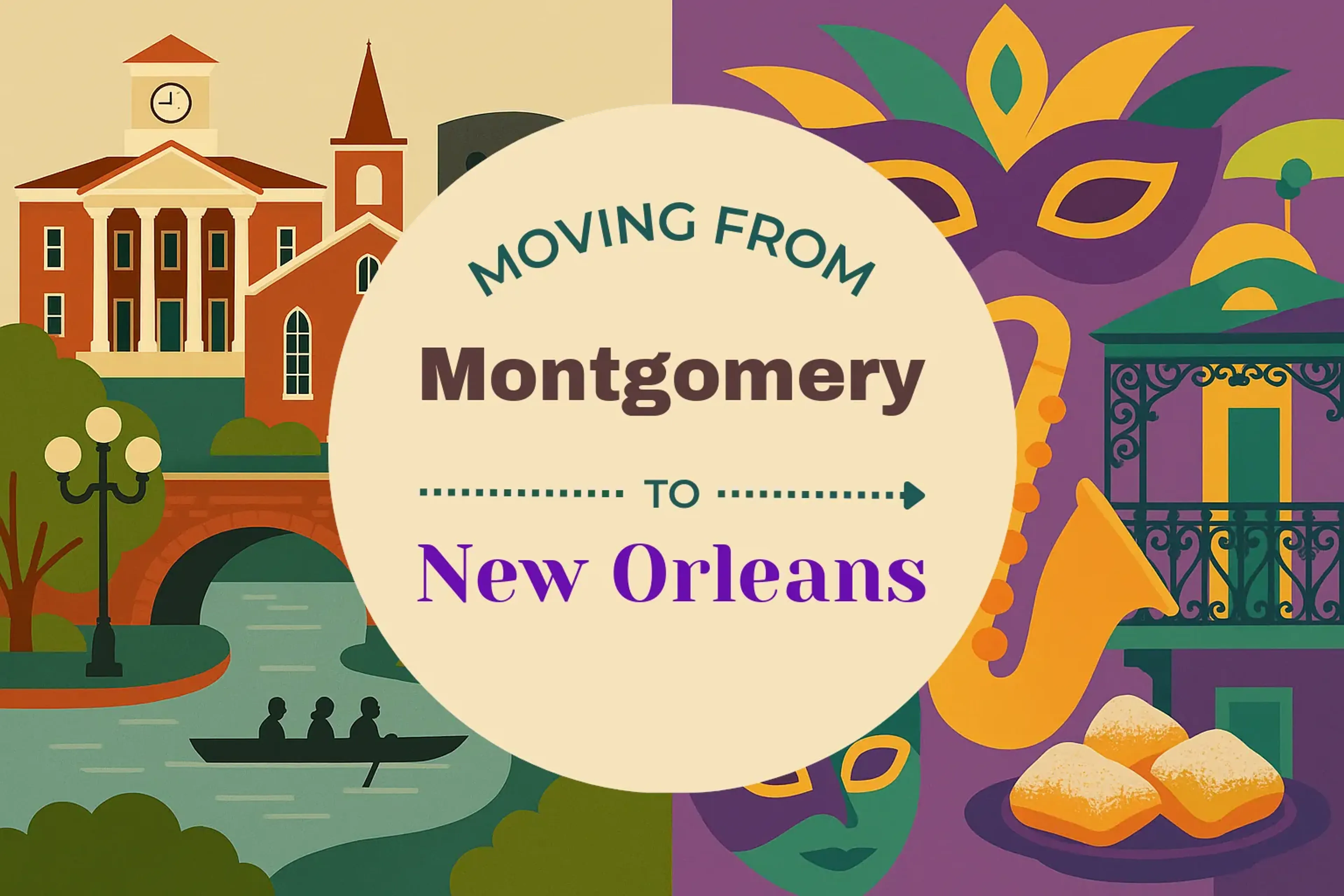 Side-by-side comparison of Montgomery to New Orleans moving companies