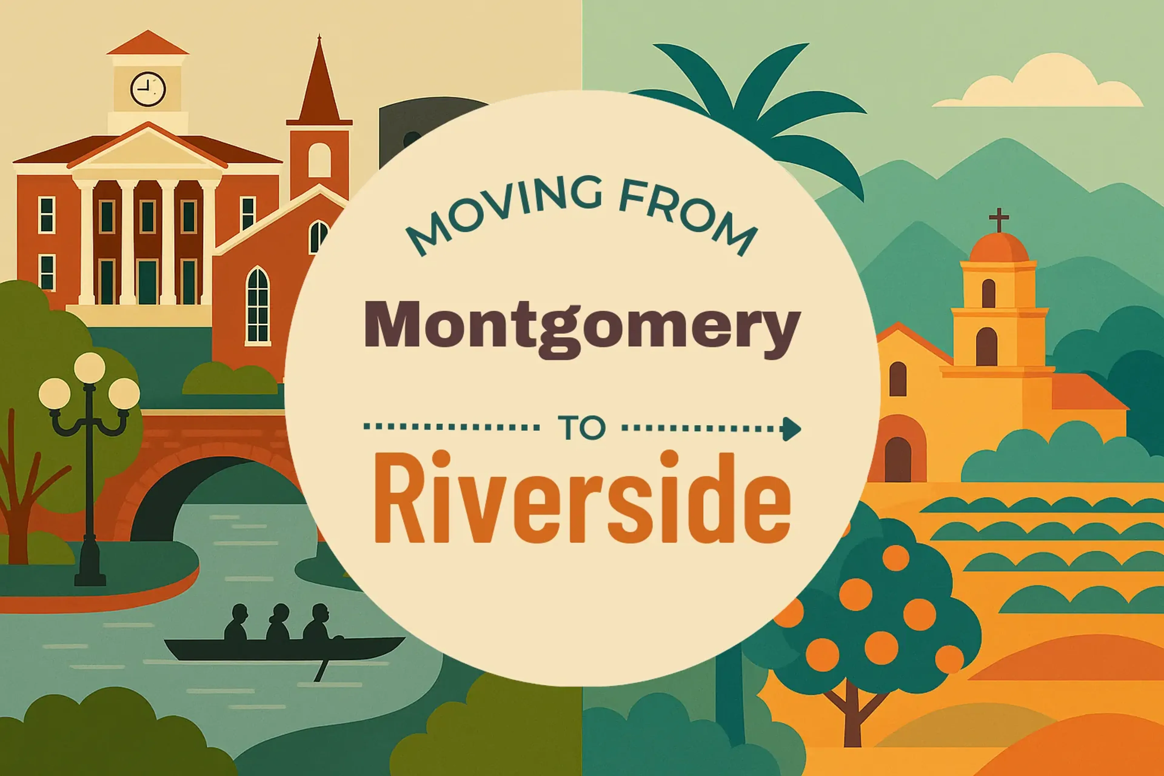 Side-by-side comparison of Montgomery to Riverside moving companies