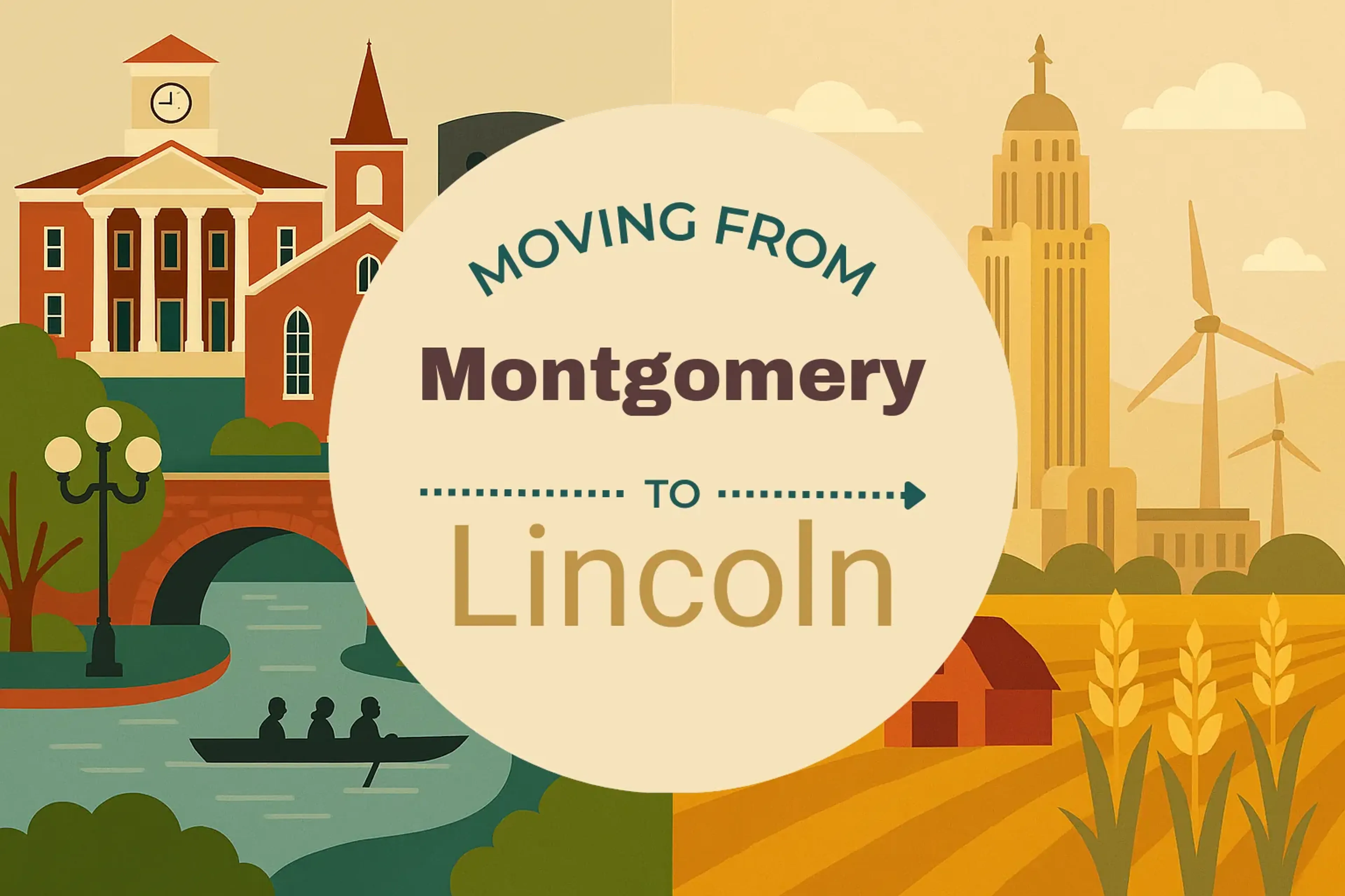 Side-by-side comparison of Montgomery to Lincoln moving companies