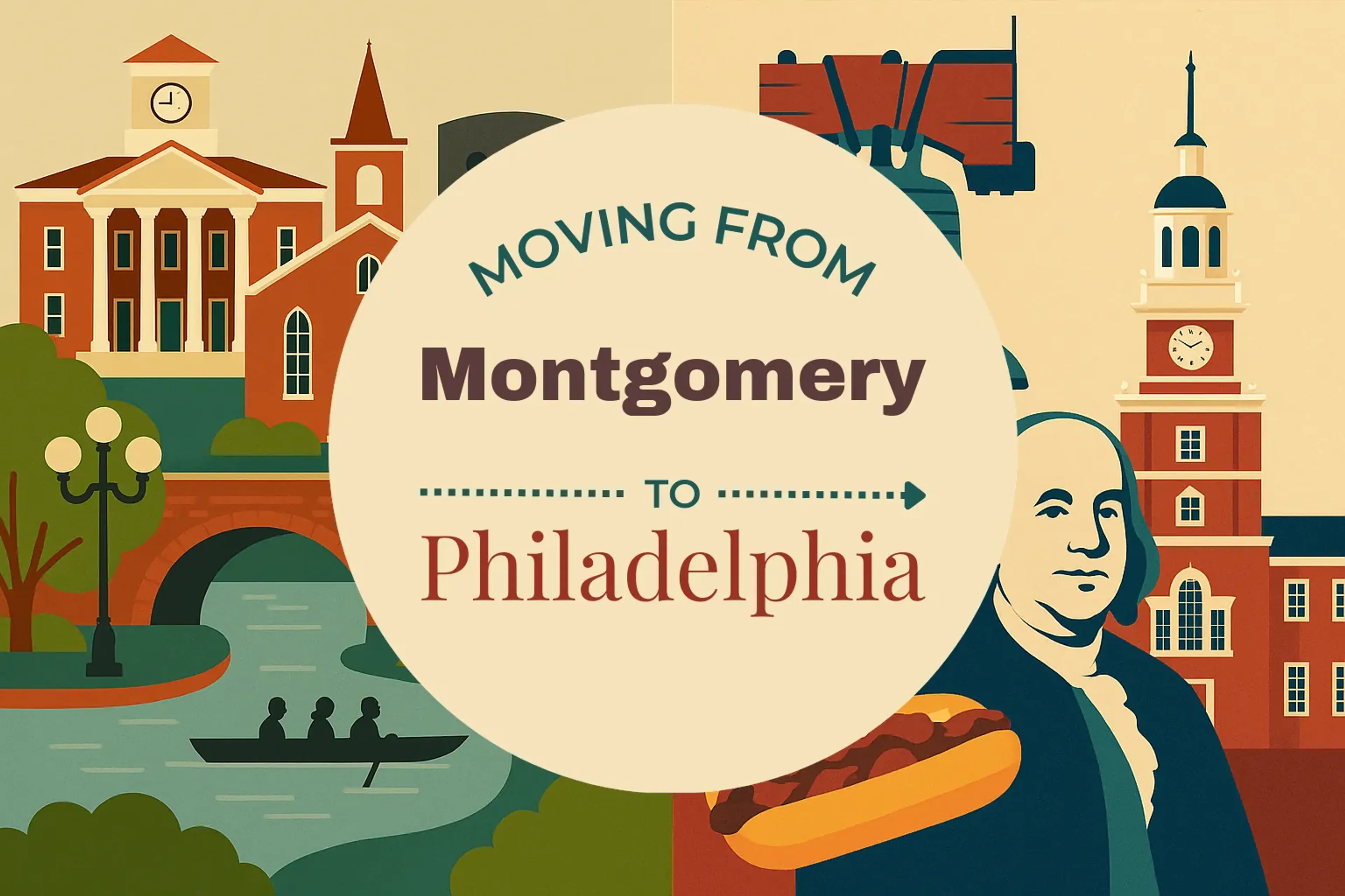 Side-by-side comparison of Montgomery to Philadelphia moving companies