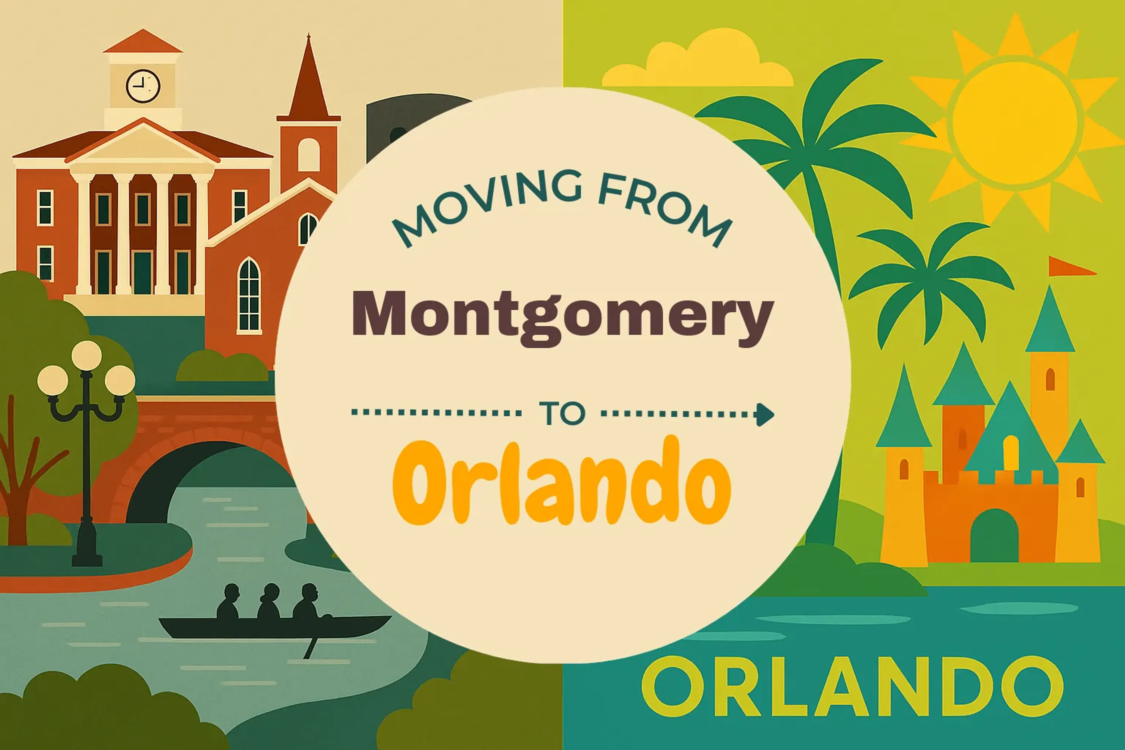 Side-by-side comparison of Montgomery to Orlando moving companies