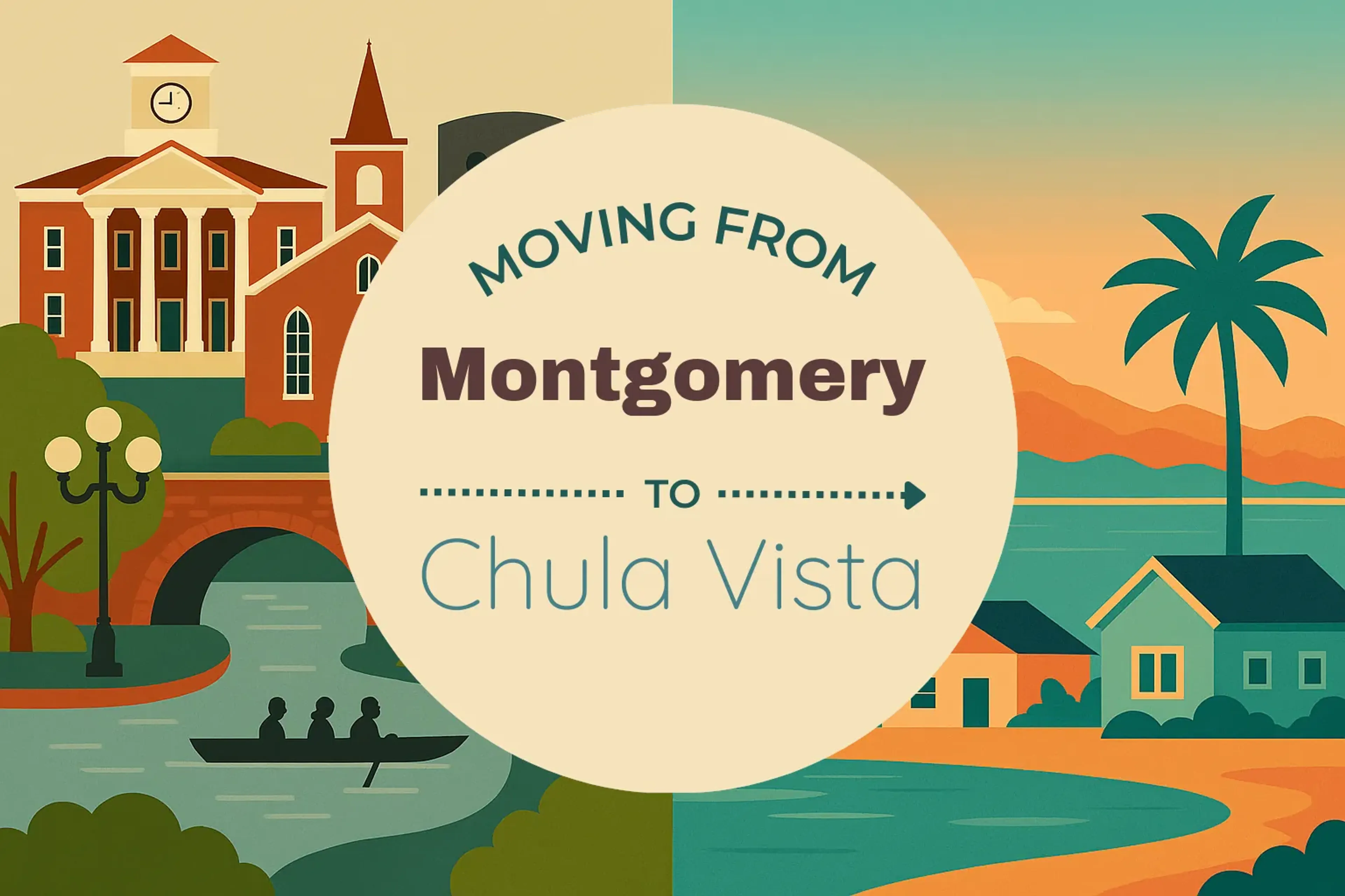 Side-by-side comparison of Montgomery to Chula Vista moving companies