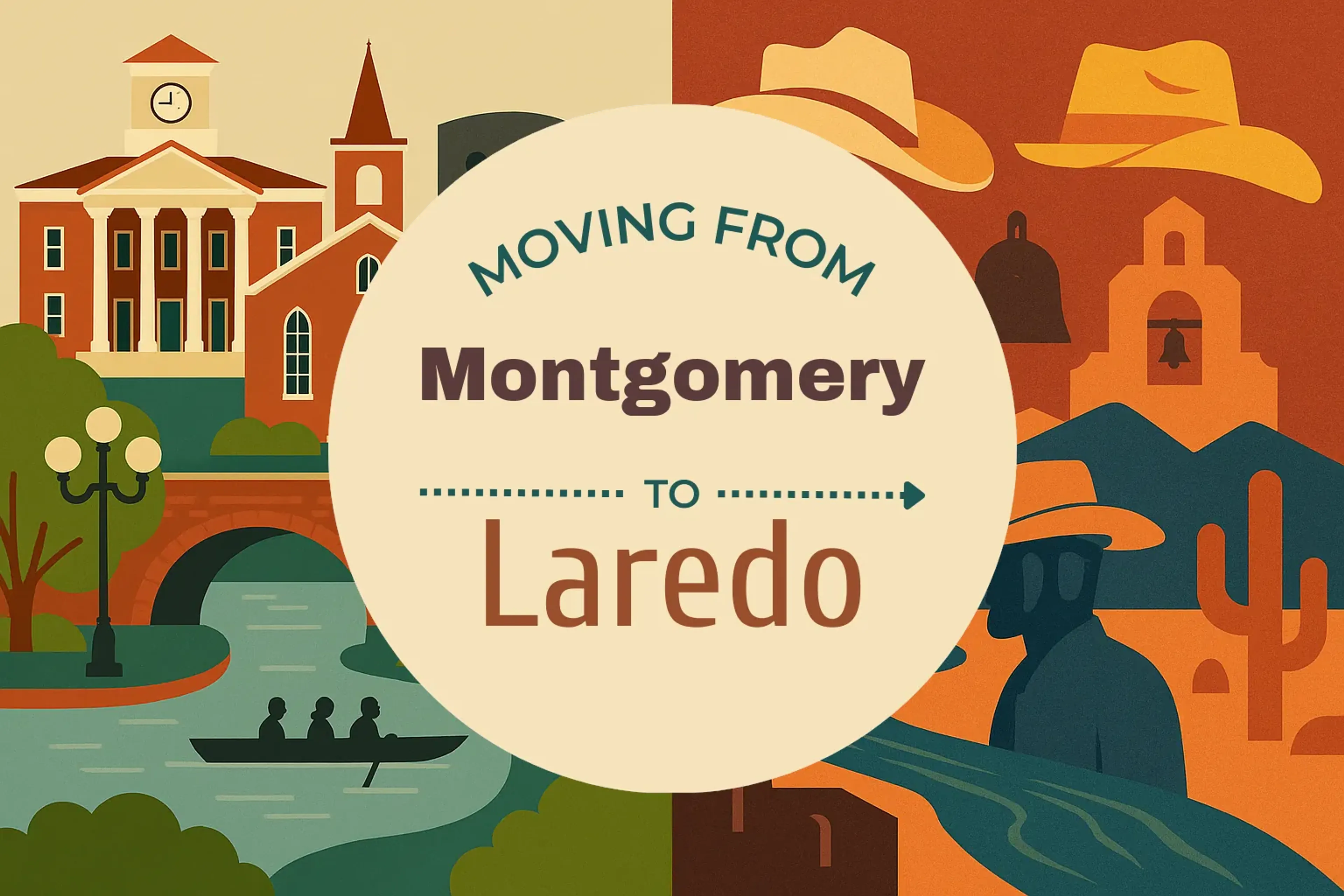 Side-by-side comparison of Montgomery to Laredo moving companies