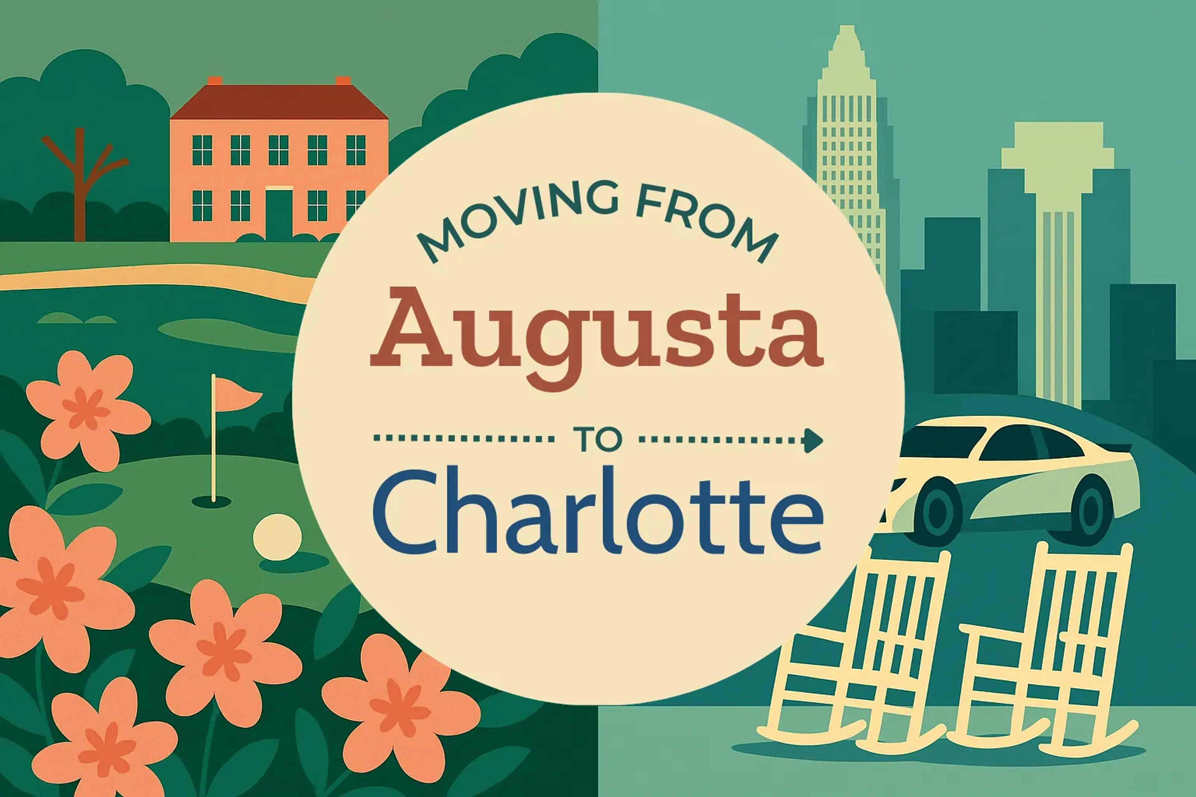 Side-by-side comparison of Augusta to Charlotte moving companies