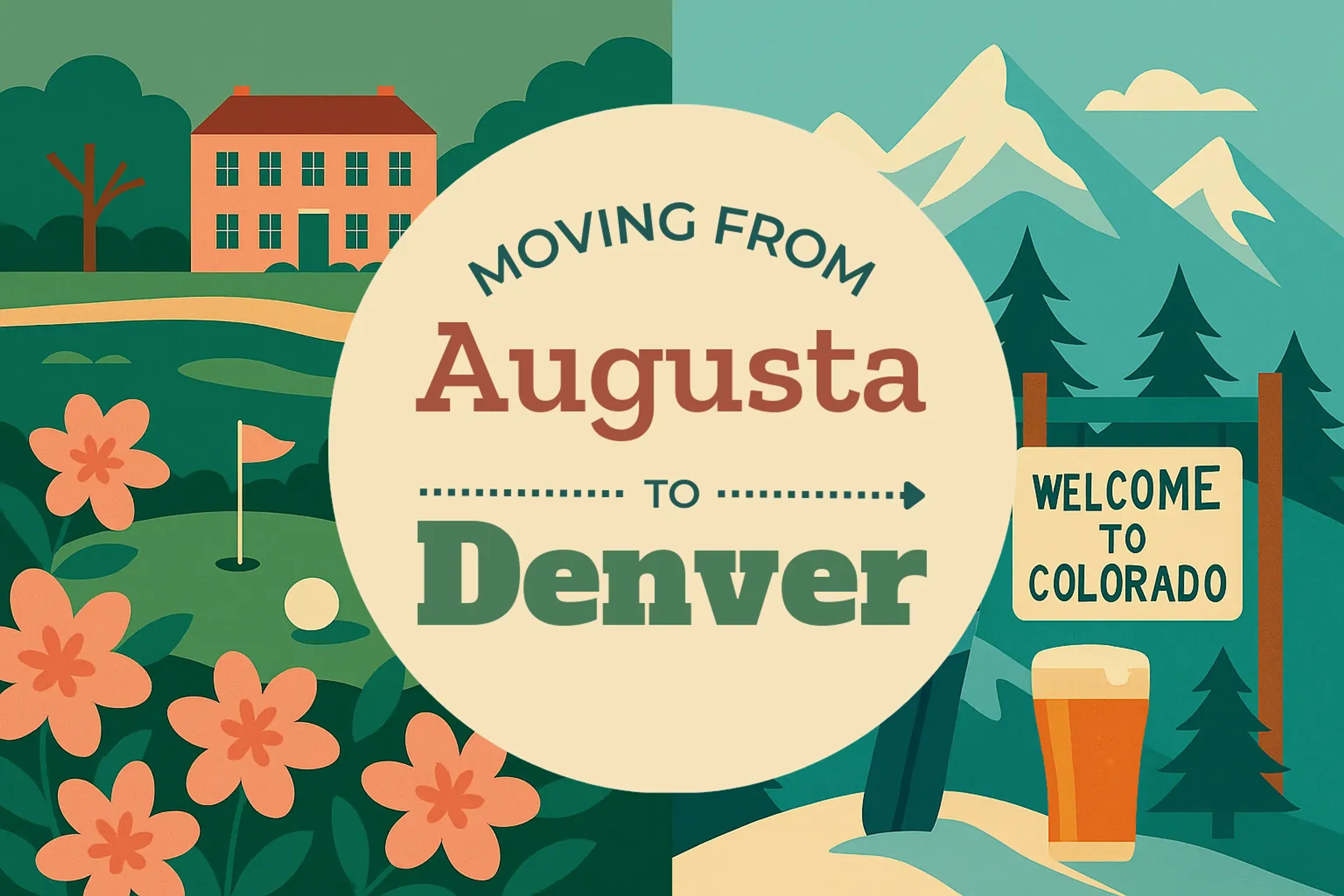 Side-by-side comparison of Augusta to Denver moving companies
