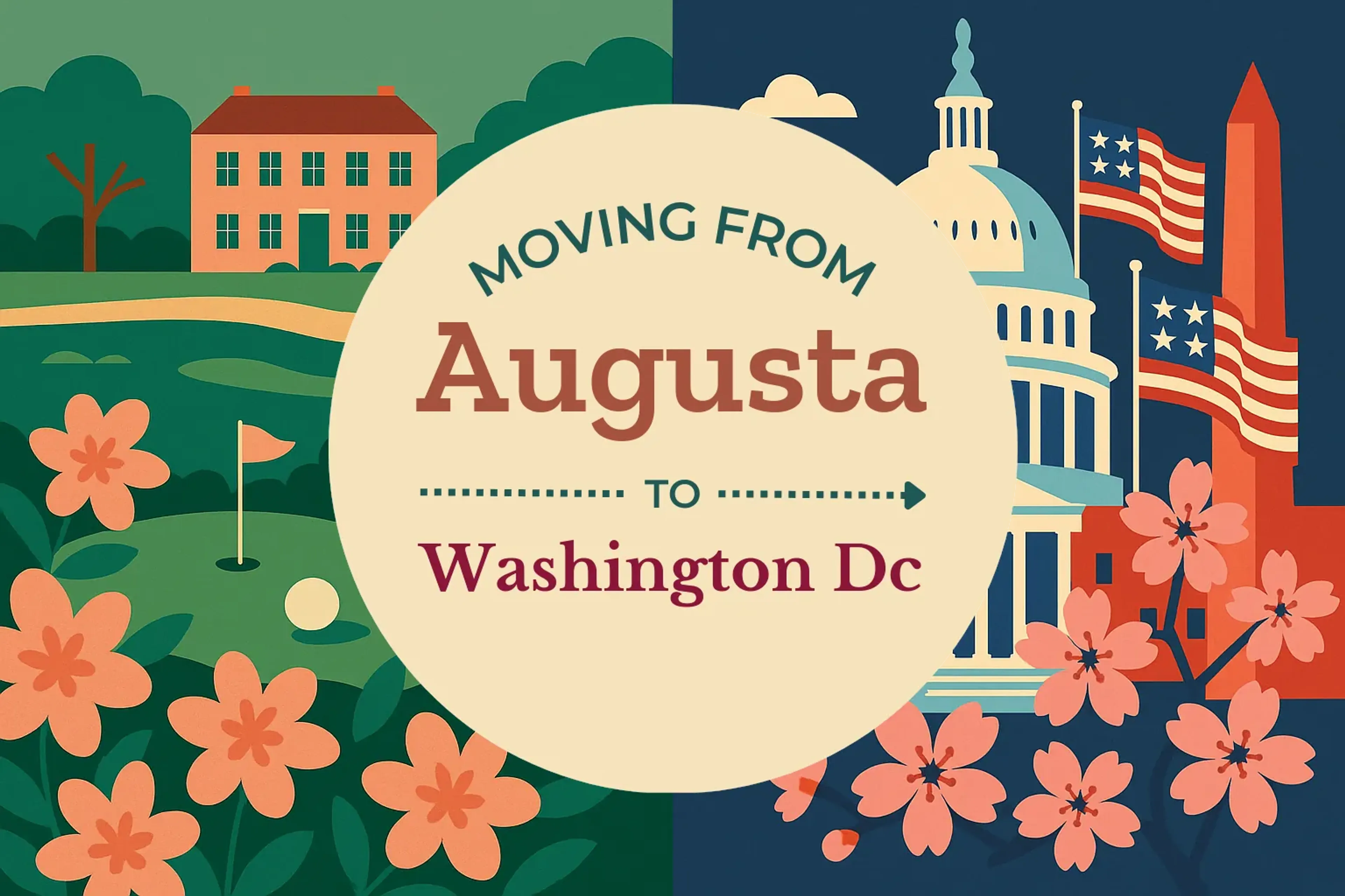 Side-by-side comparison of Augusta to Washington DC moving companies