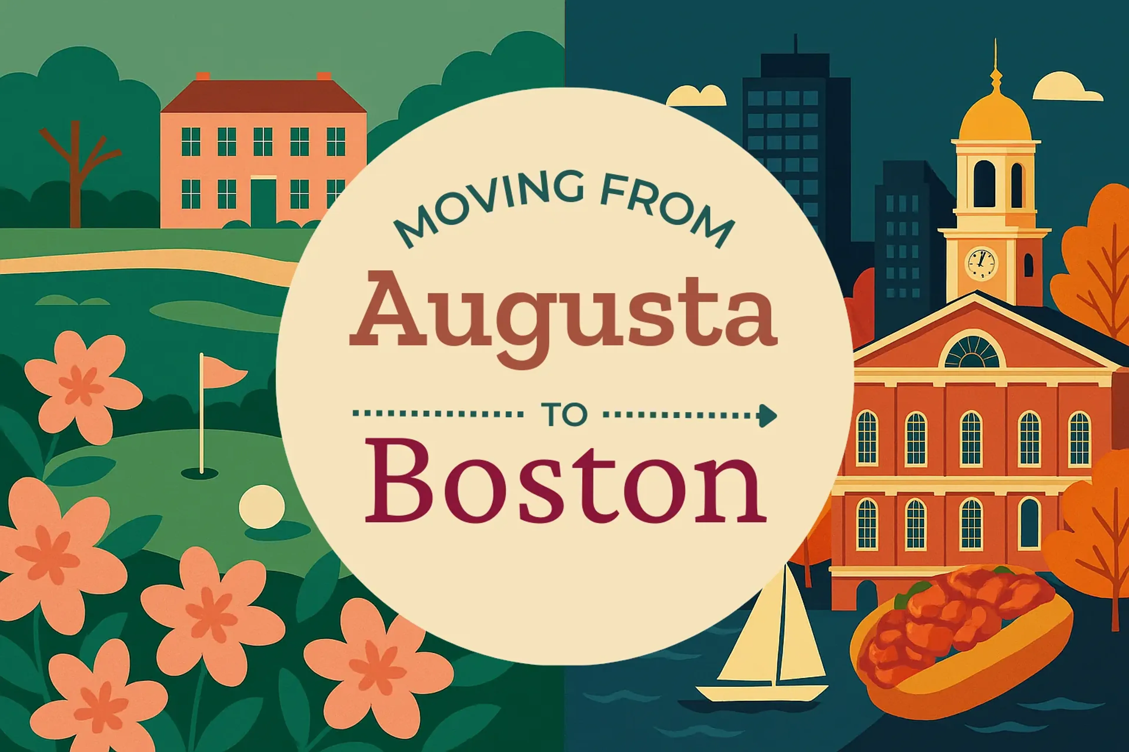 Side-by-side comparison of Augusta to Boston moving companies