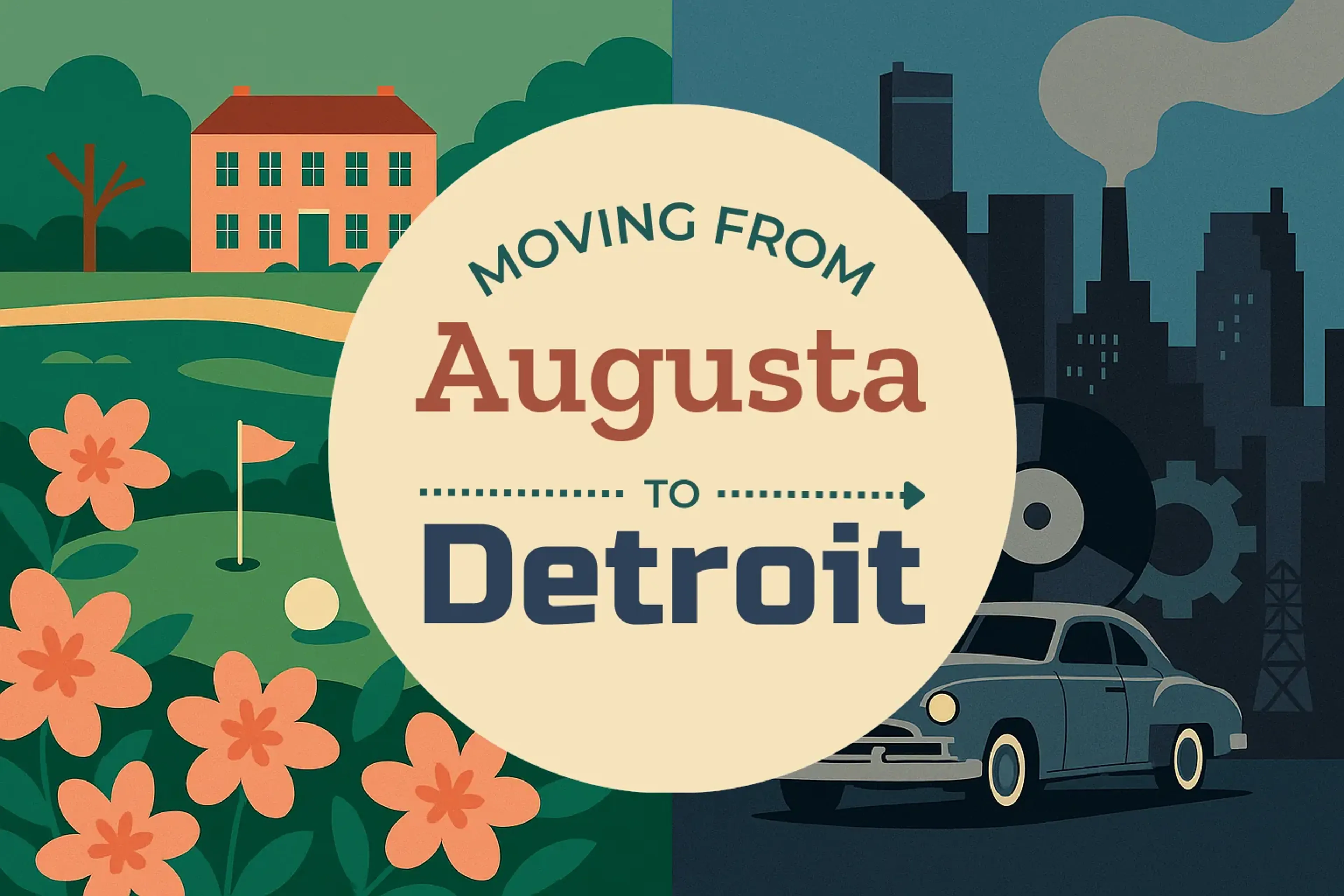 Side-by-side comparison of Augusta to Detroit moving companies