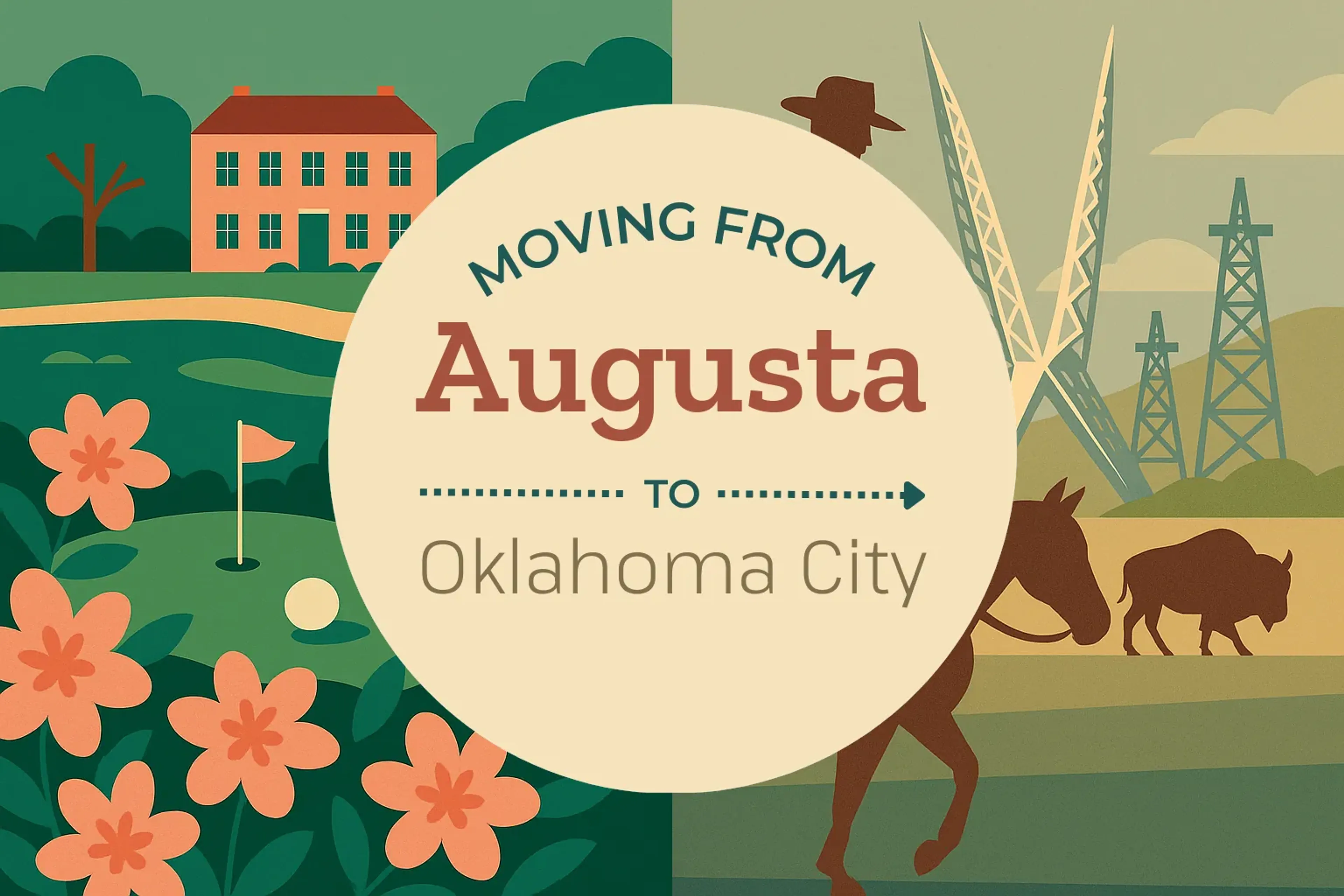 Side-by-side comparison of Augusta to Oklahoma City moving companies