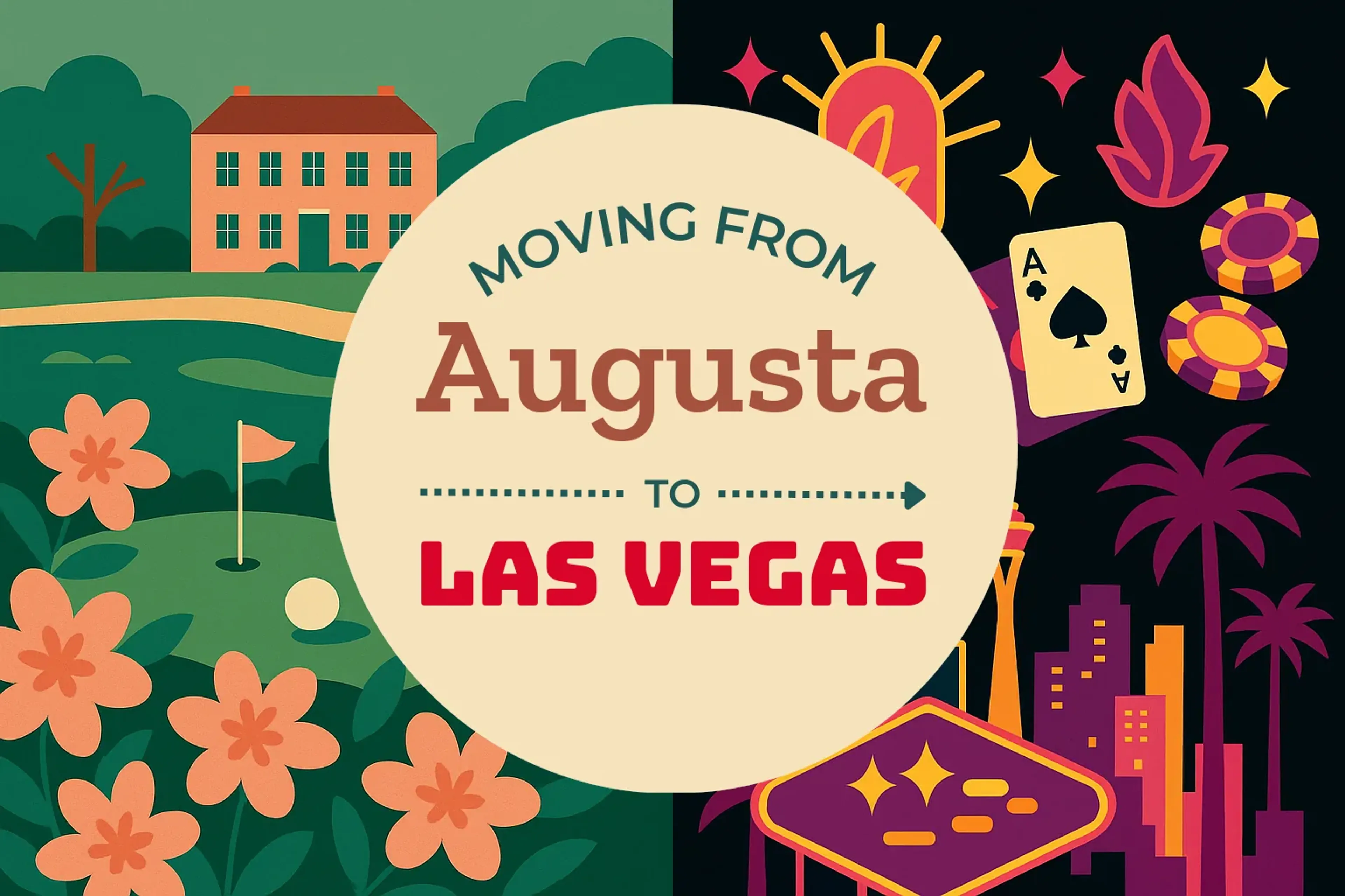 Side-by-side comparison of Augusta to Las Vegas moving companies