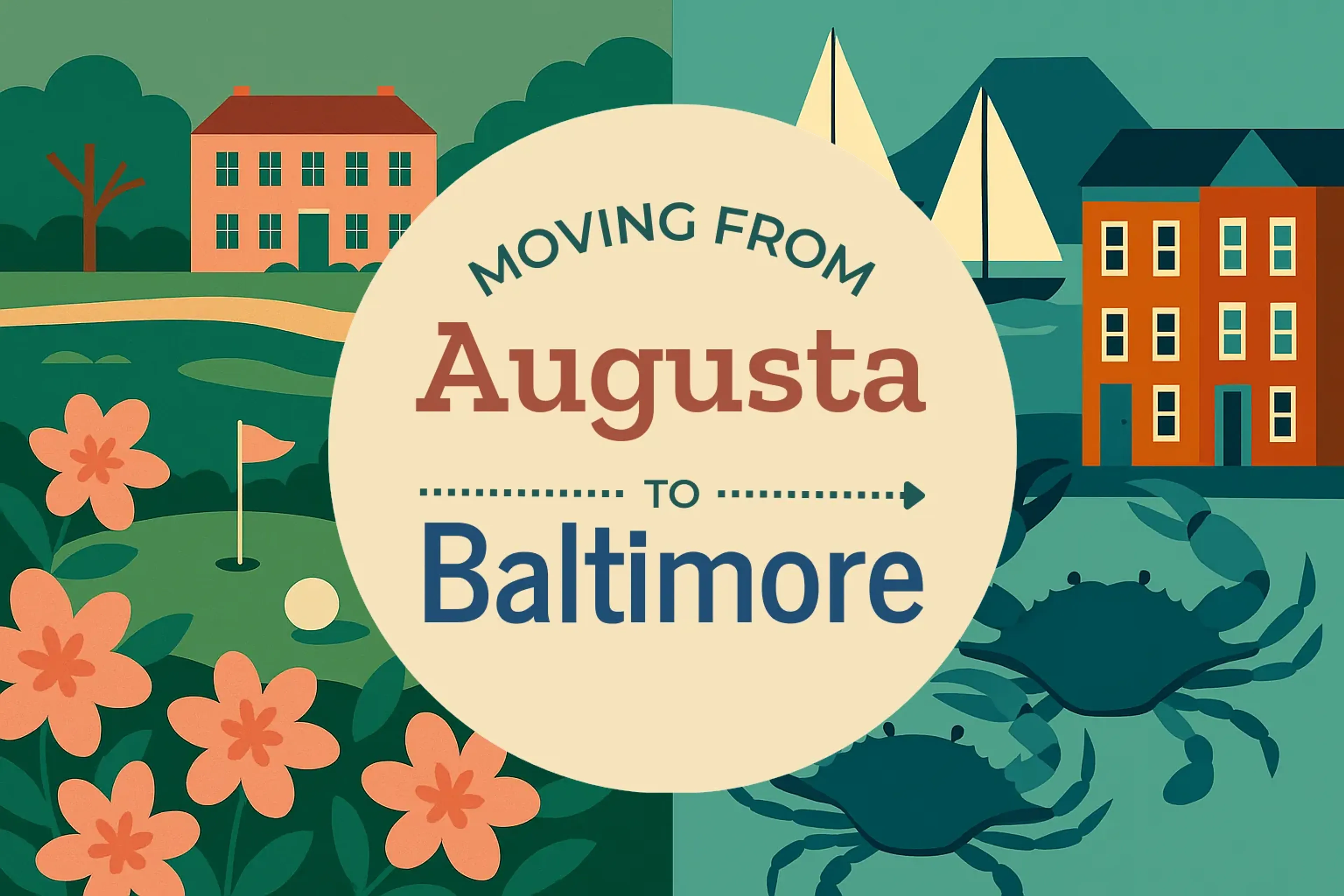 Side-by-side comparison of Augusta to Baltimore moving companies
