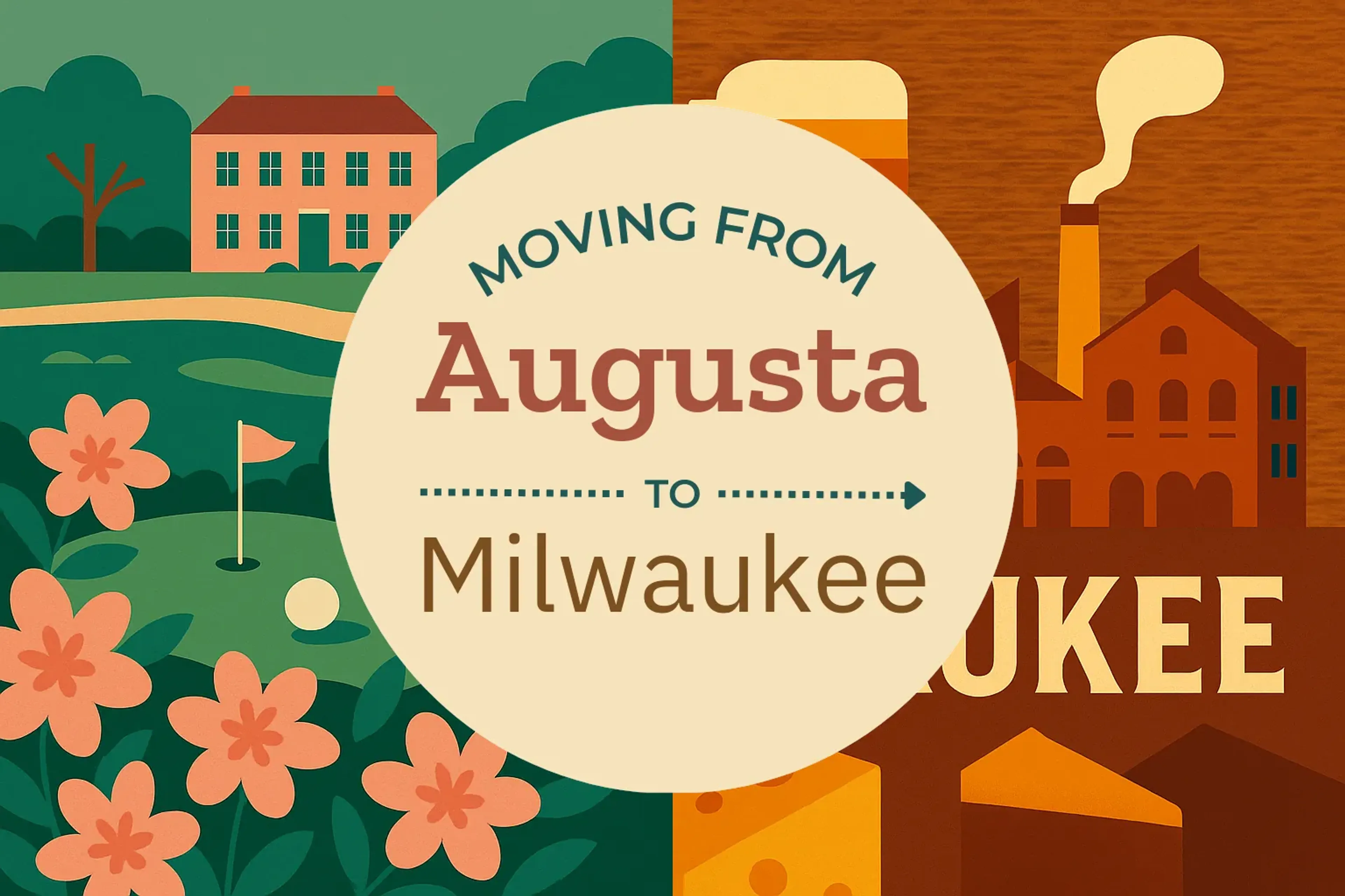 Side-by-side comparison of Augusta to Milwaukee moving companies