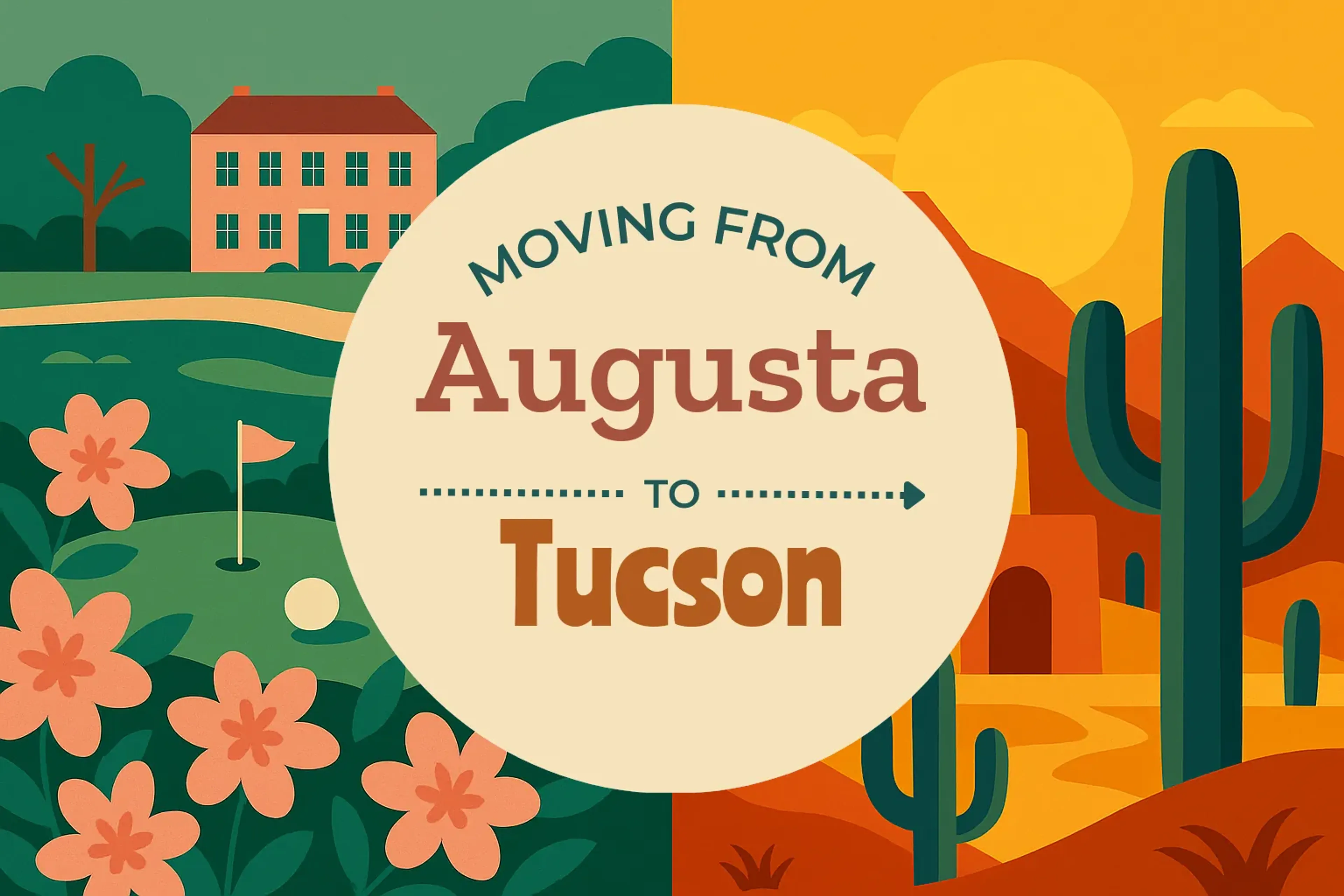 Side-by-side comparison of Augusta to Tucson moving companies