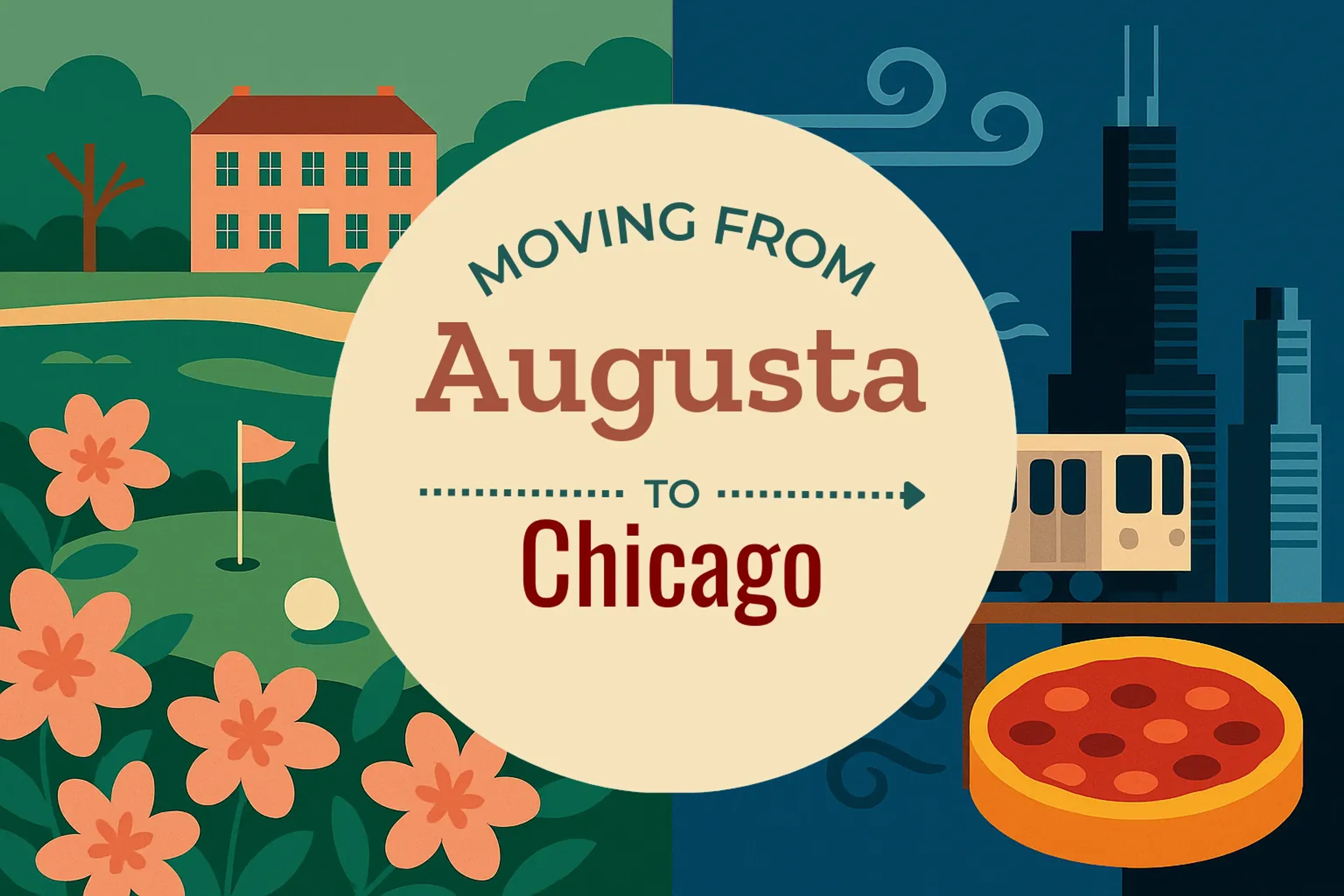 Side-by-side comparison of Augusta to Chicago moving companies