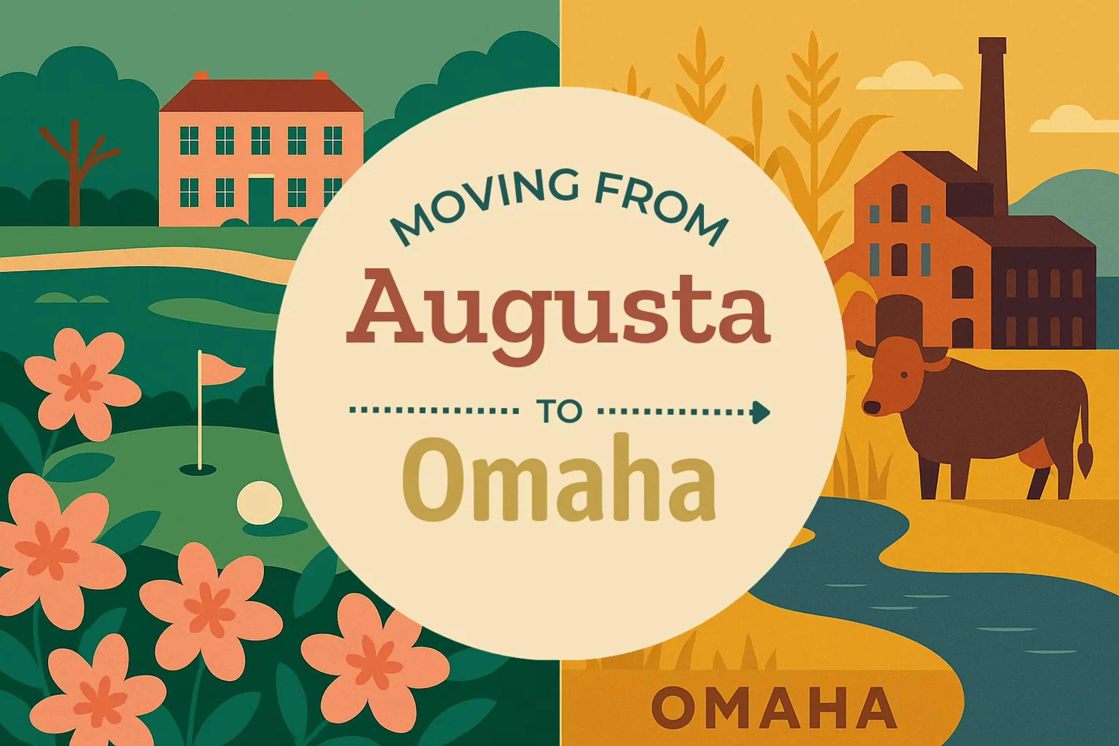 Side-by-side comparison of Augusta to Omaha moving companies