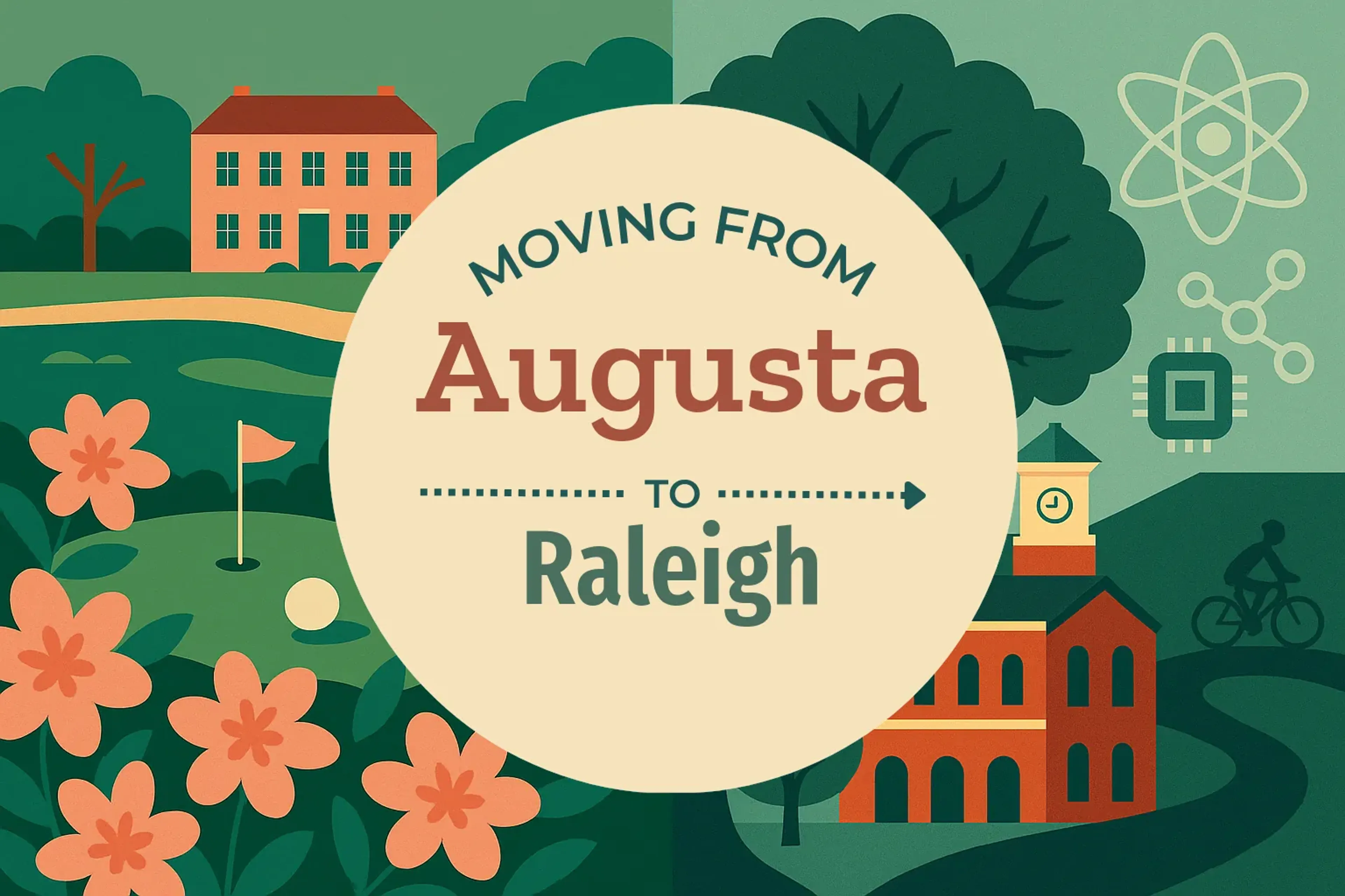 Side-by-side comparison of Augusta to Raleigh moving companies