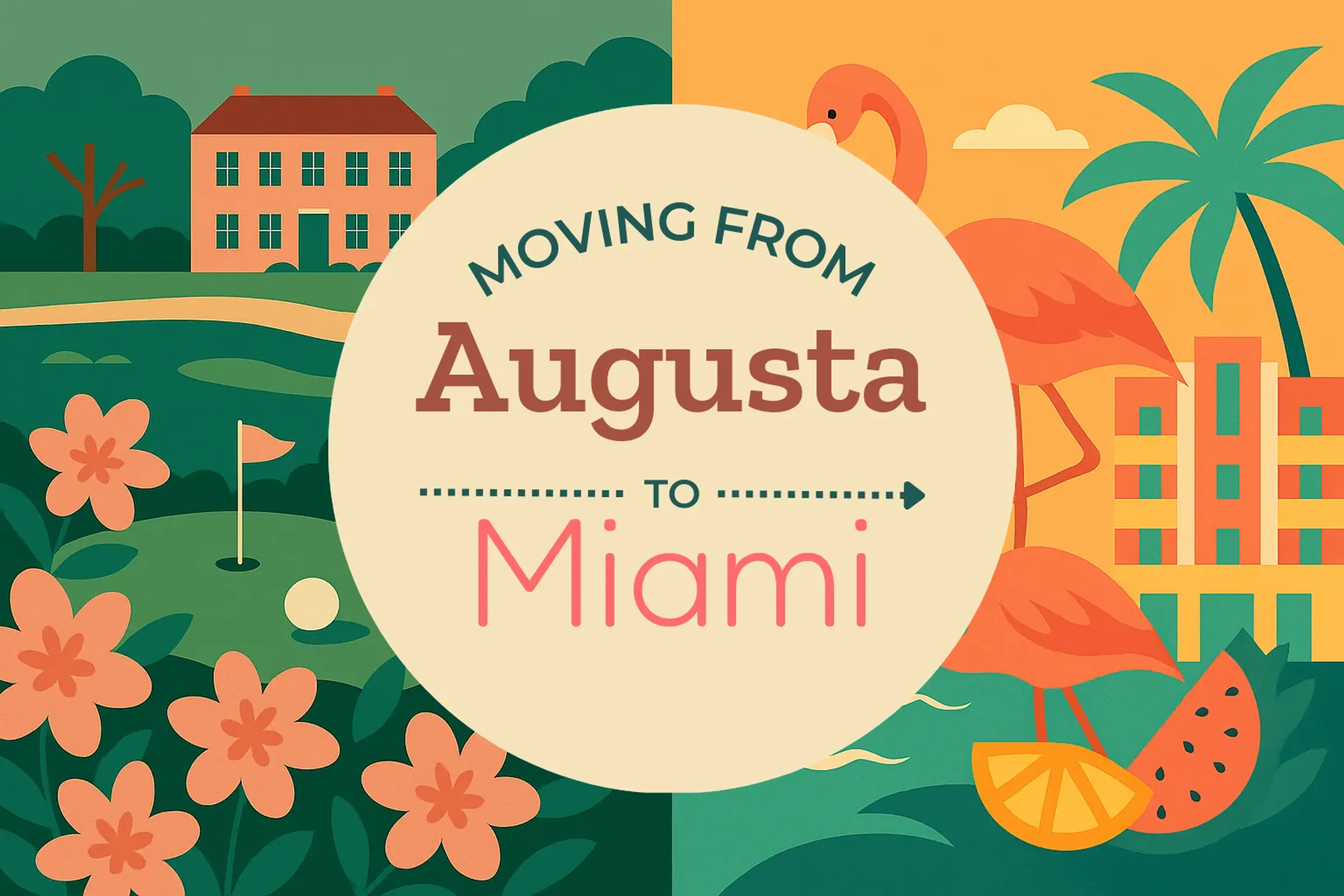 Side-by-side comparison of Augusta to Miami moving companies