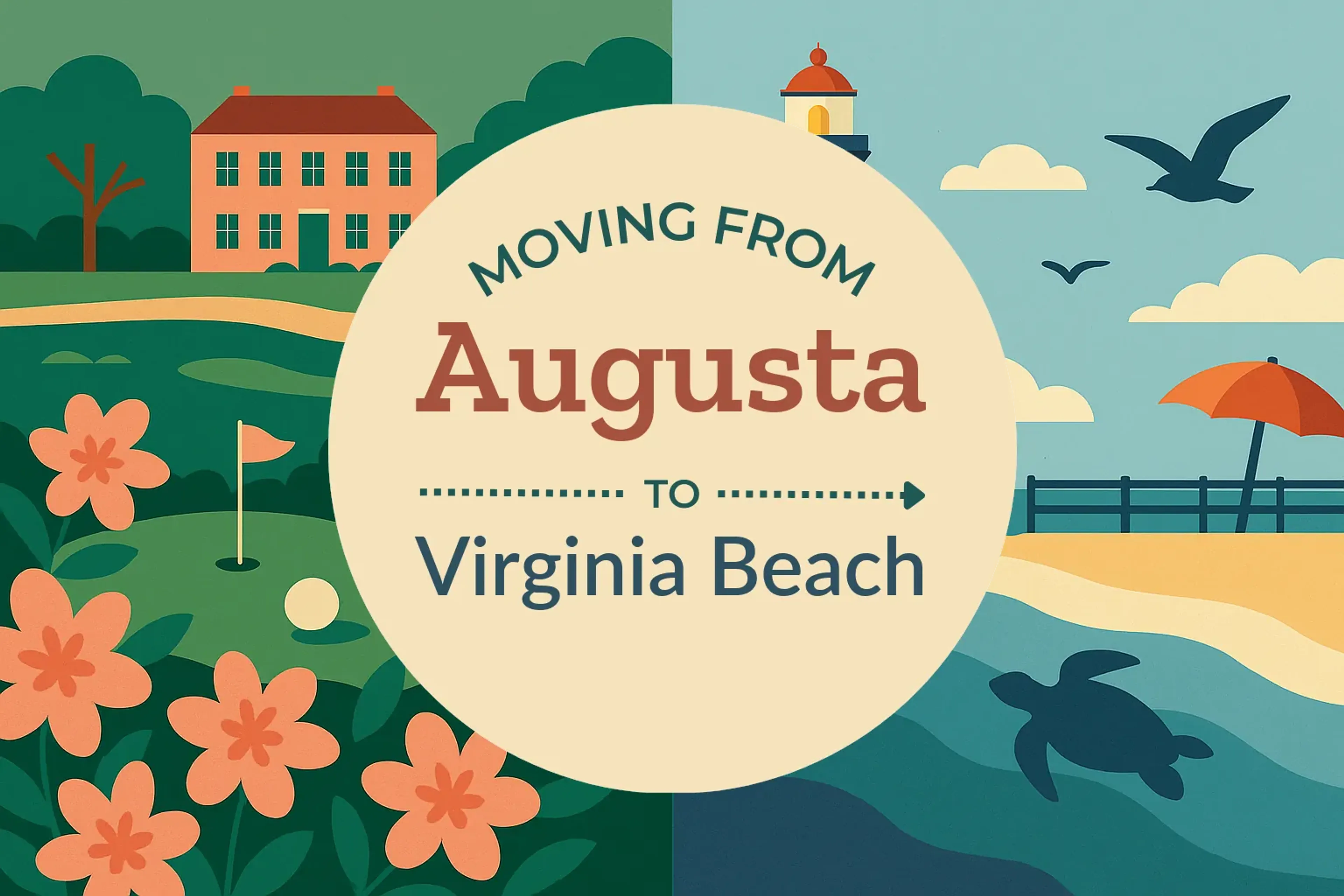 Side-by-side comparison of Augusta to Virginia Beach moving companies