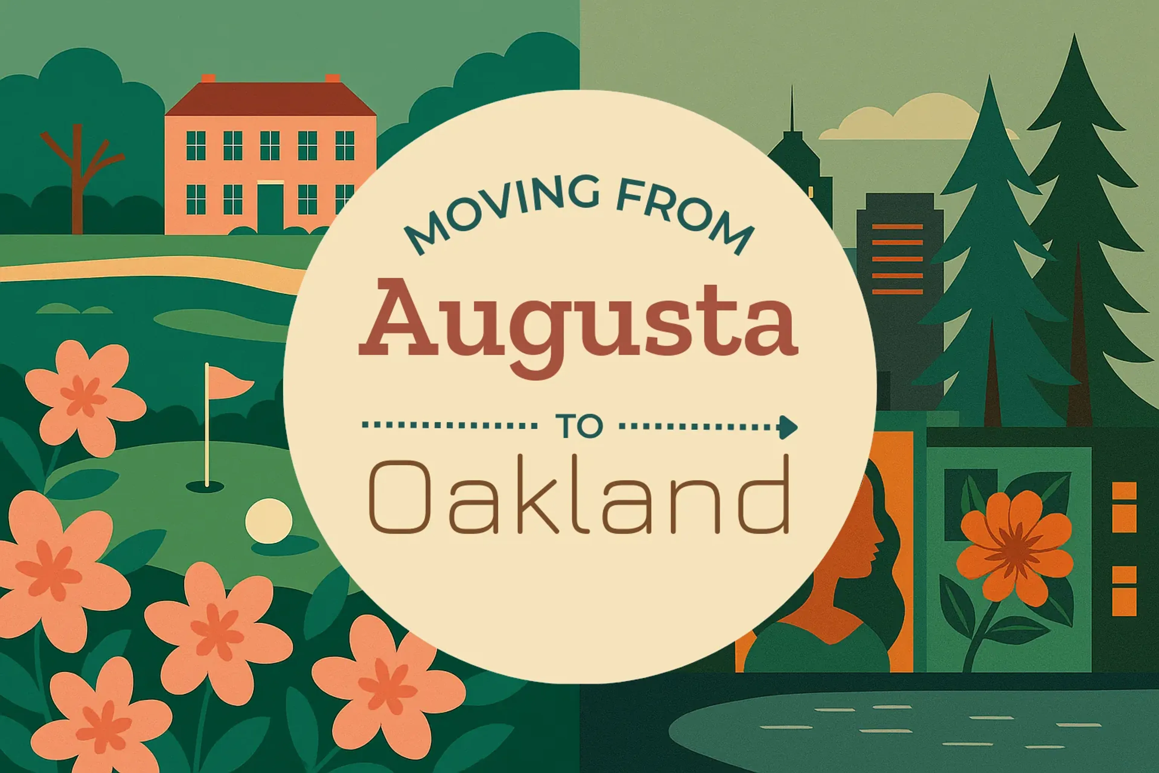 Side-by-side comparison of Augusta to Oakland moving companies