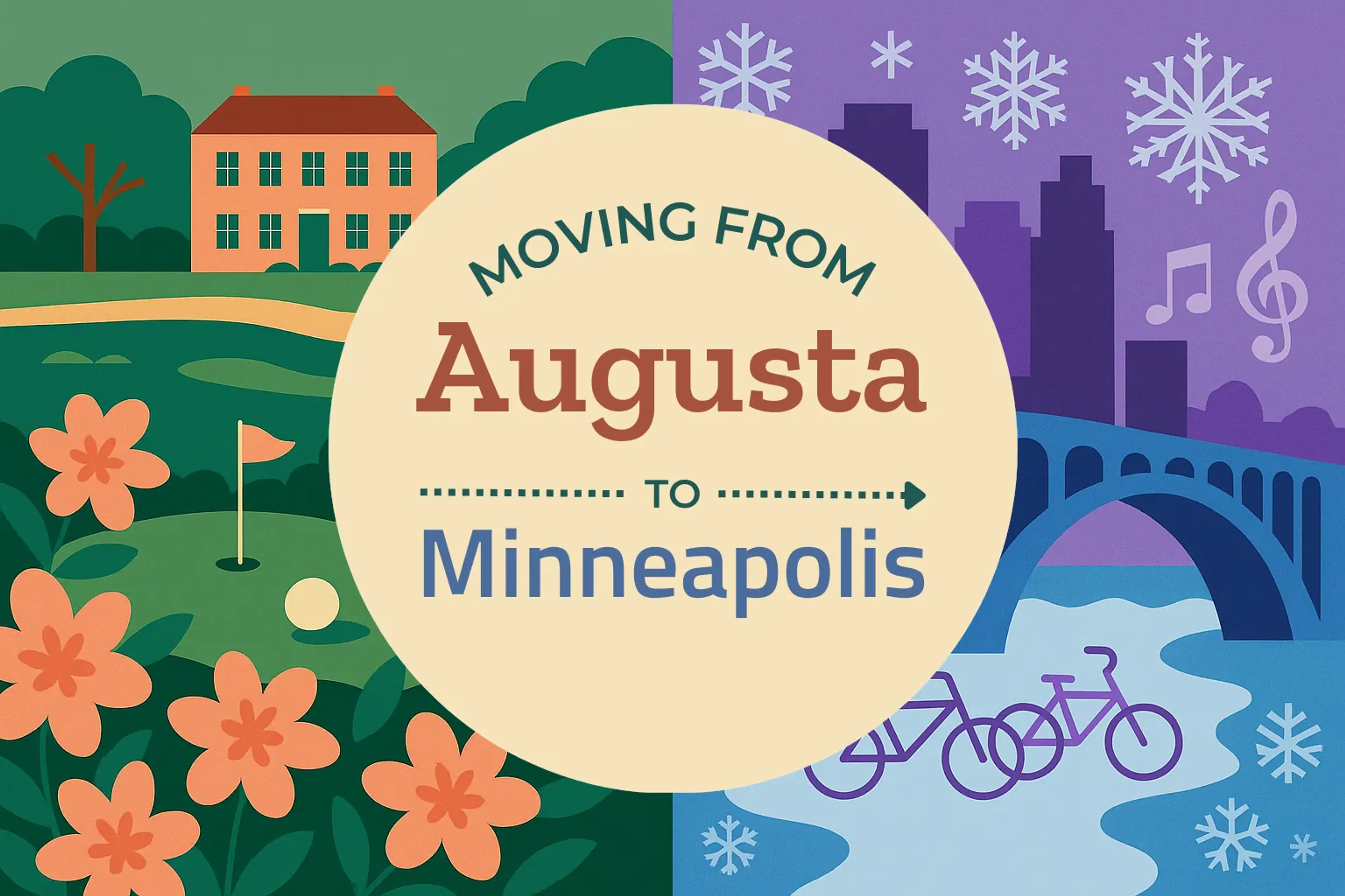 Side-by-side comparison of Augusta to Minneapolis moving companies