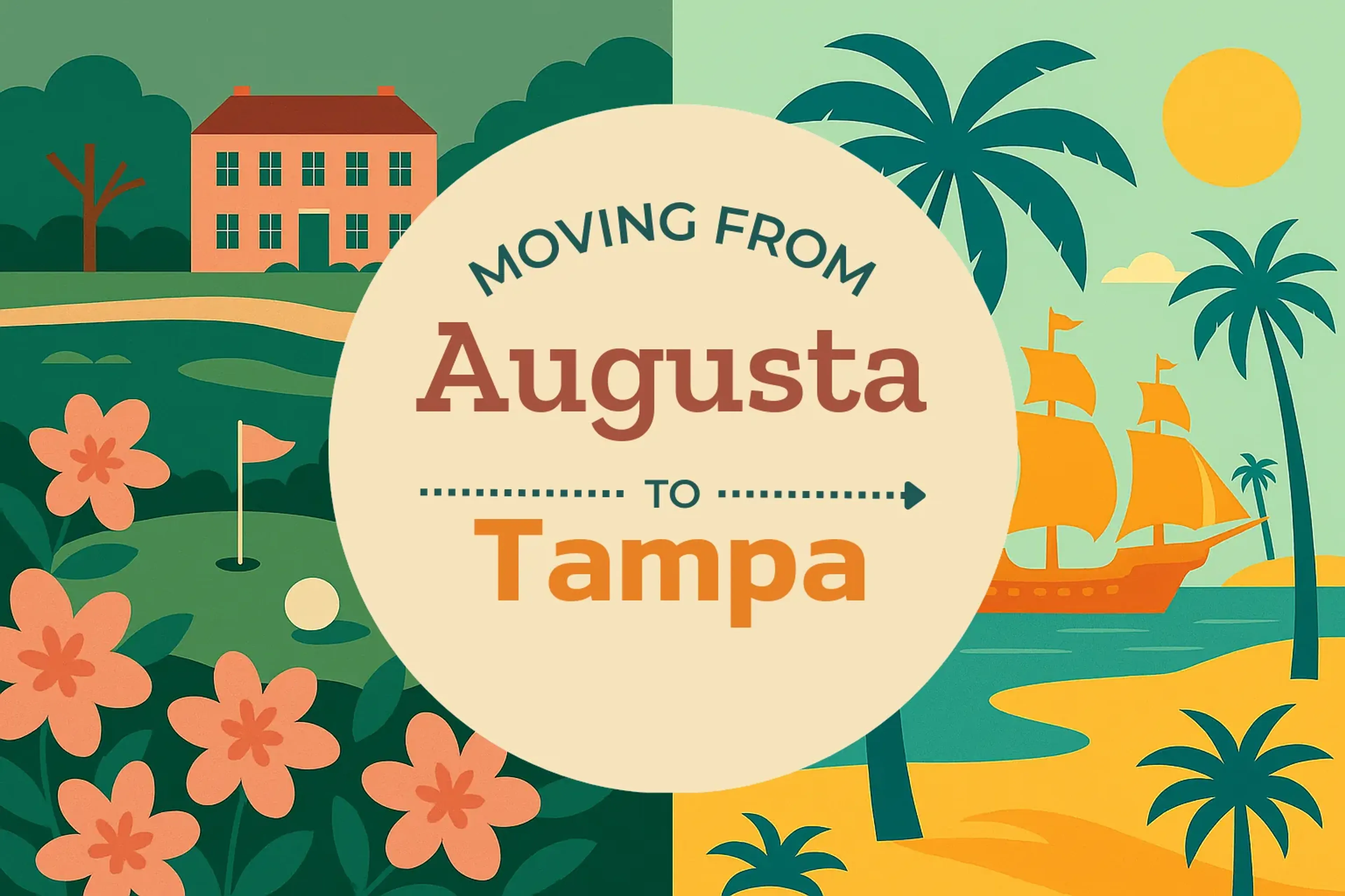 Side-by-side comparison of Augusta to Tampa moving companies